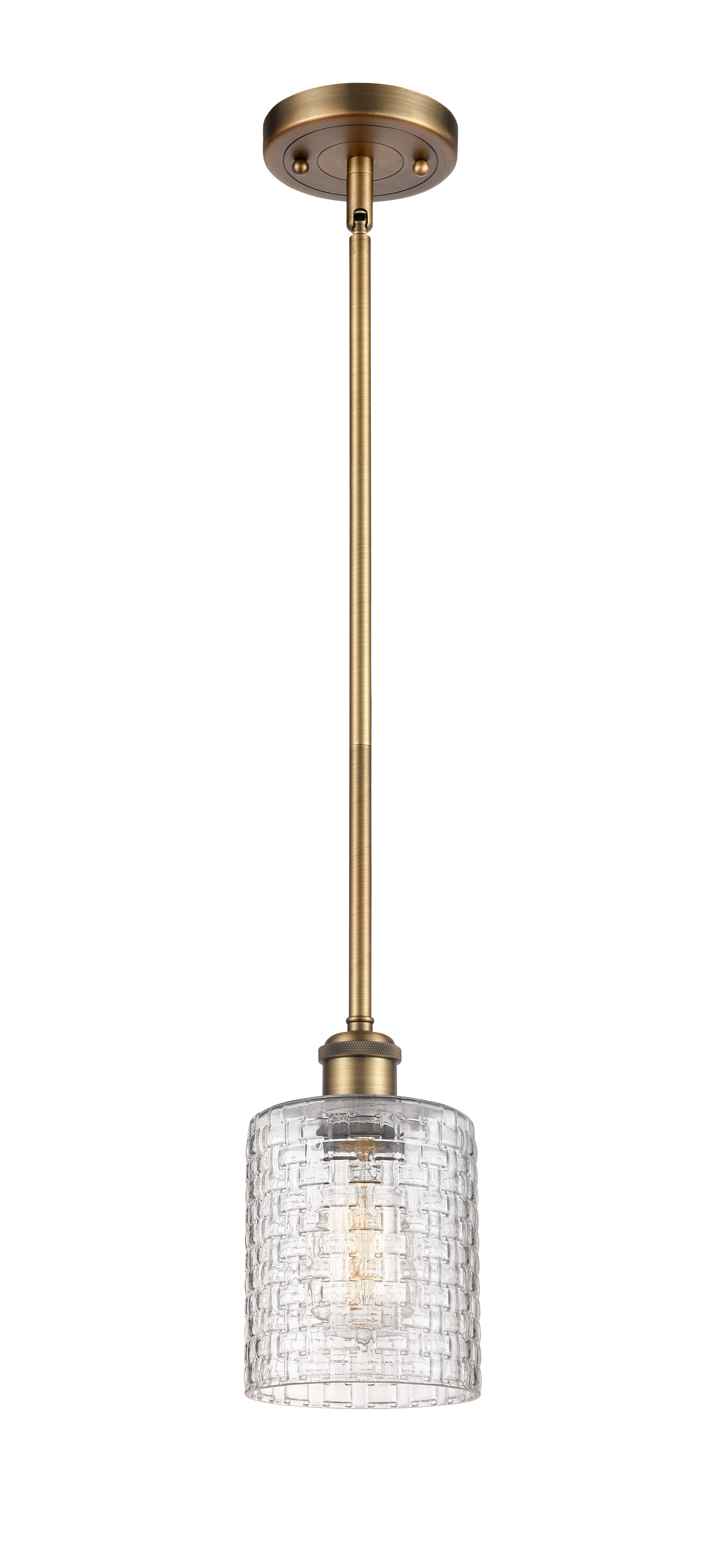 Ballston Mini Pendant Antique Brass Finish
