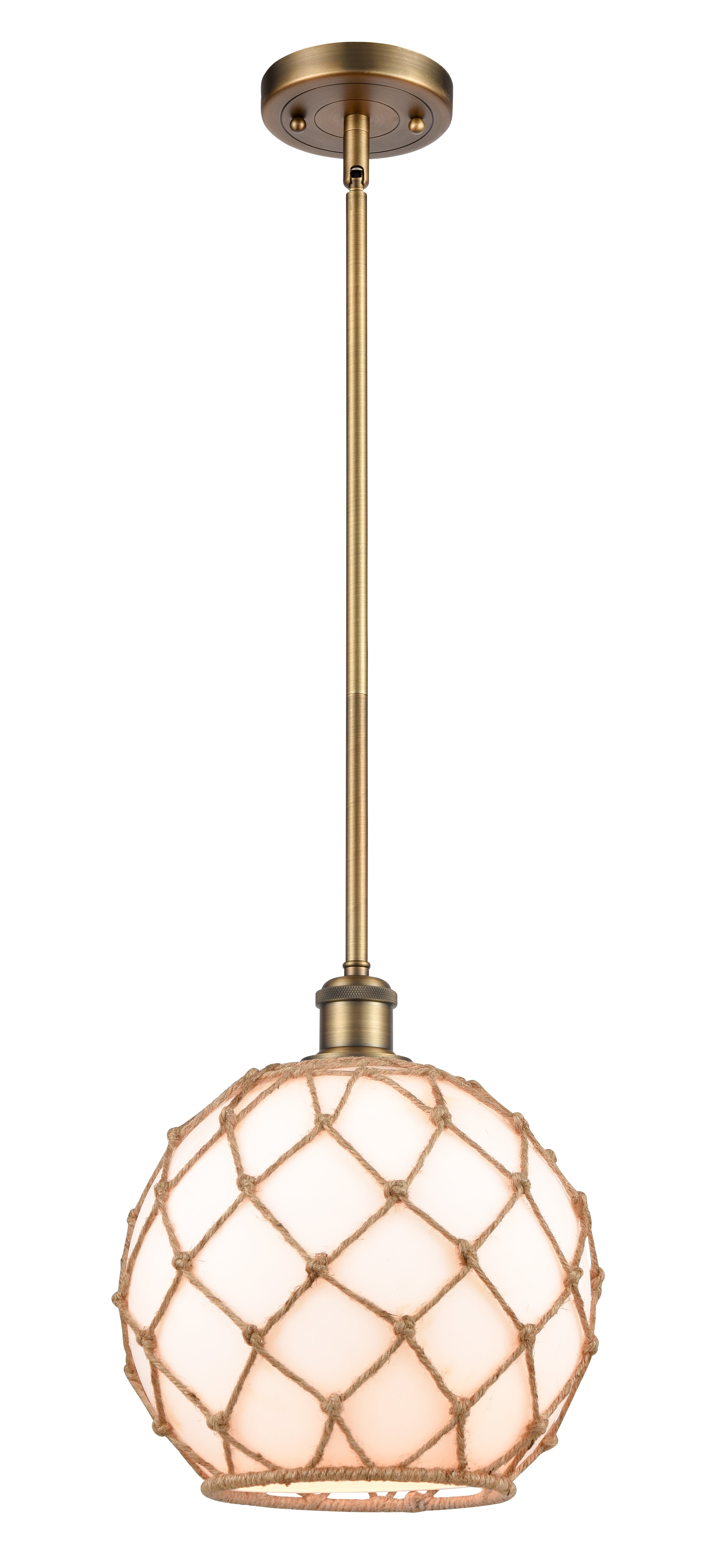 Ballston Mini Pendant Antique Brass Finish