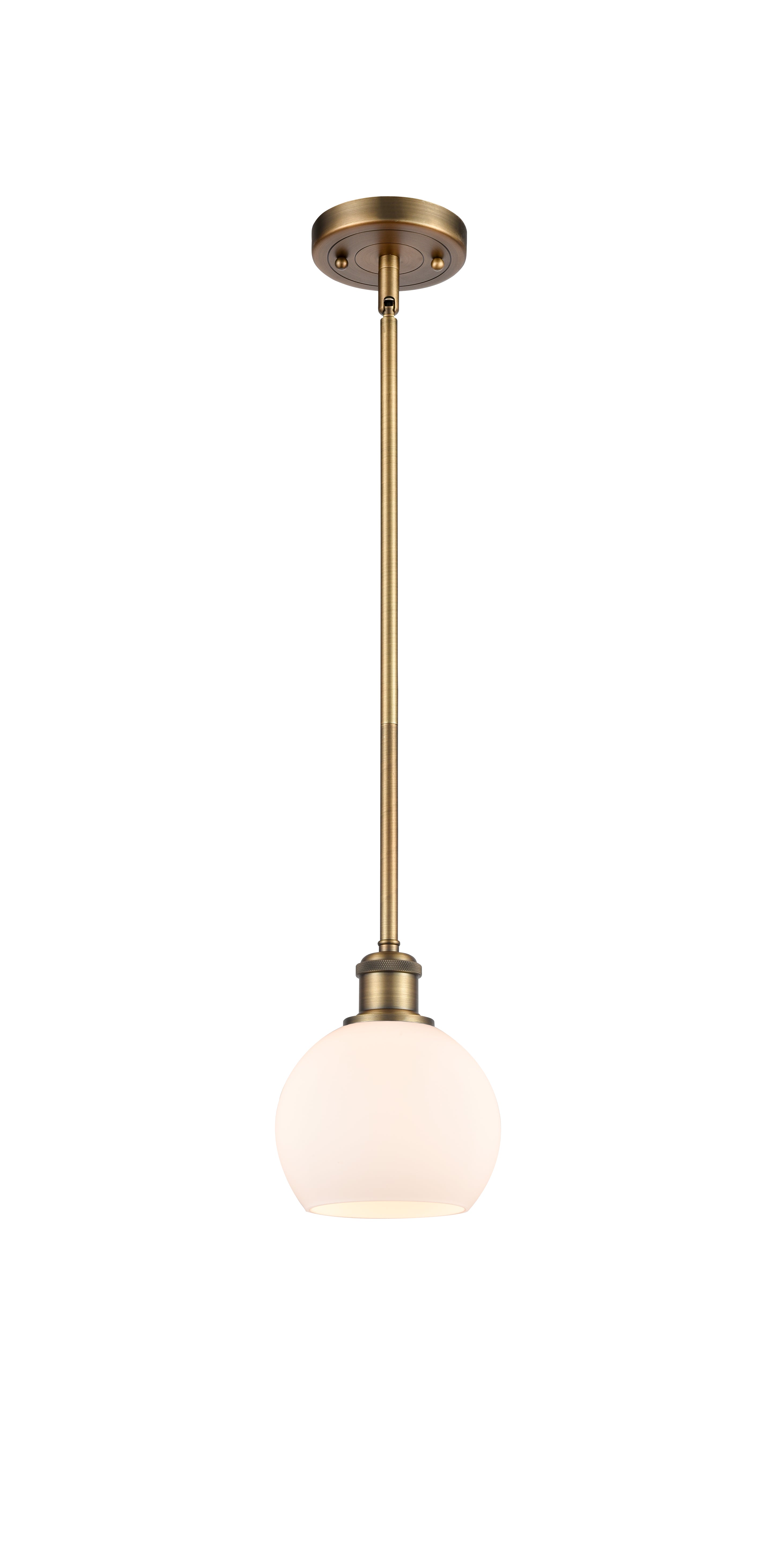 Ballston Mini Pendant Brass Antique Finish