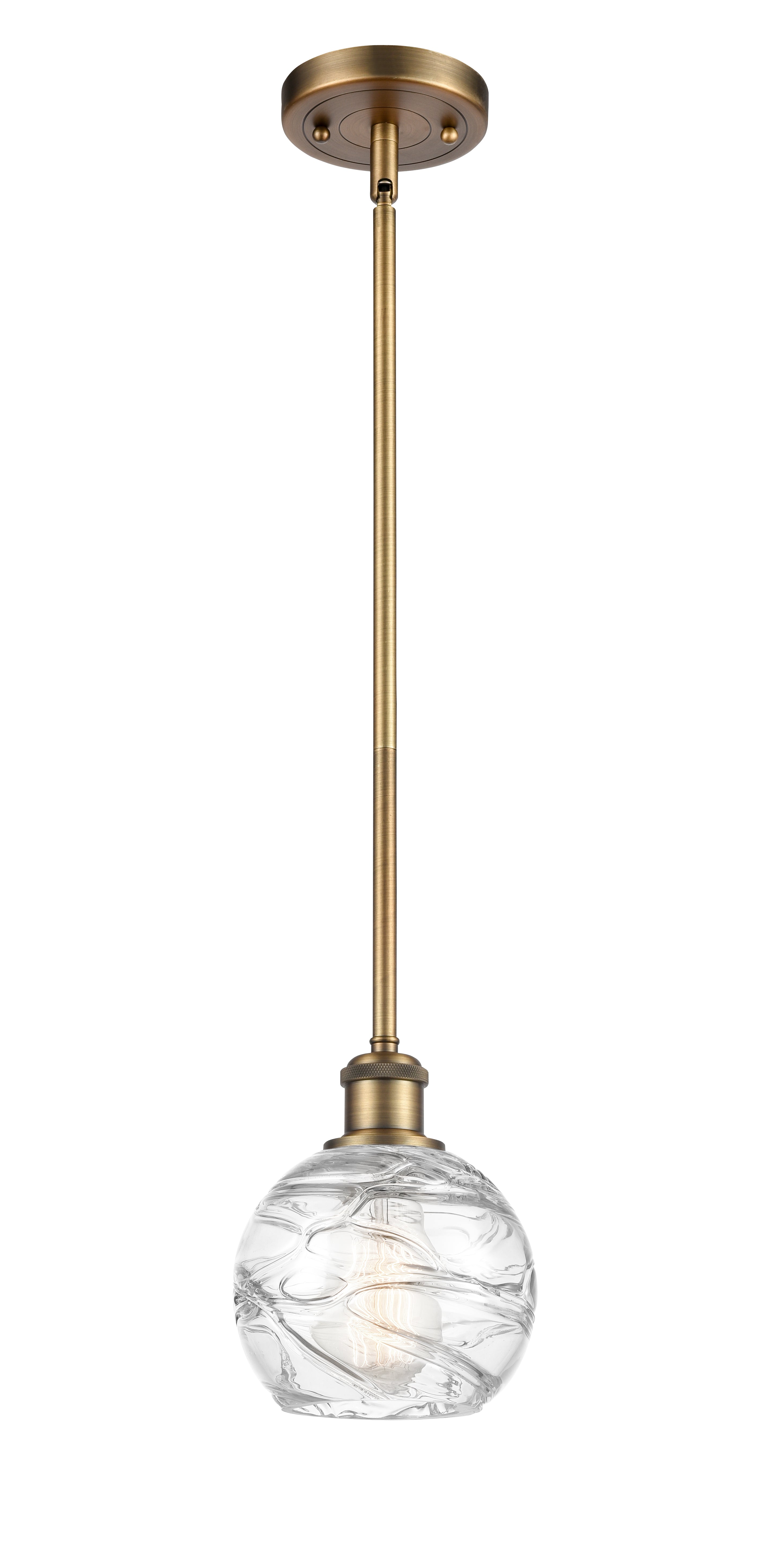 Ballston Mini Pendant Antique Brass Finish
