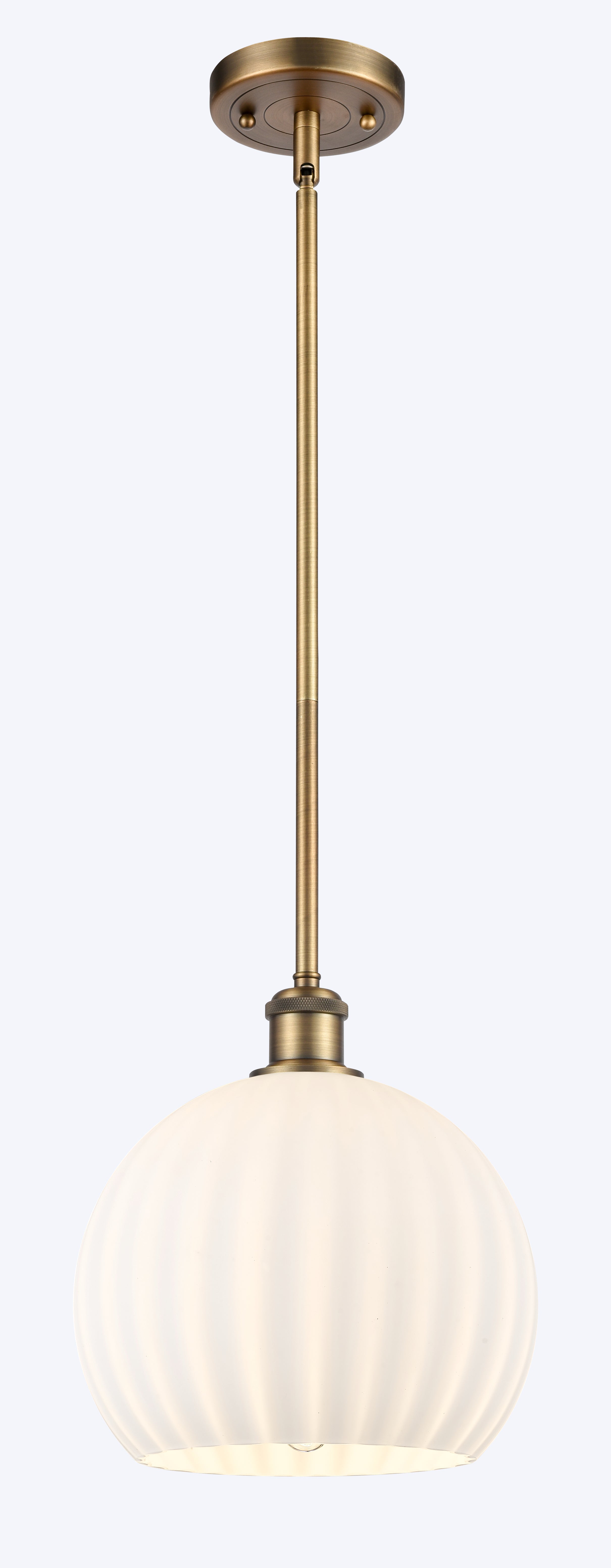 Ballston Mini Pendant Antique Brass Finish