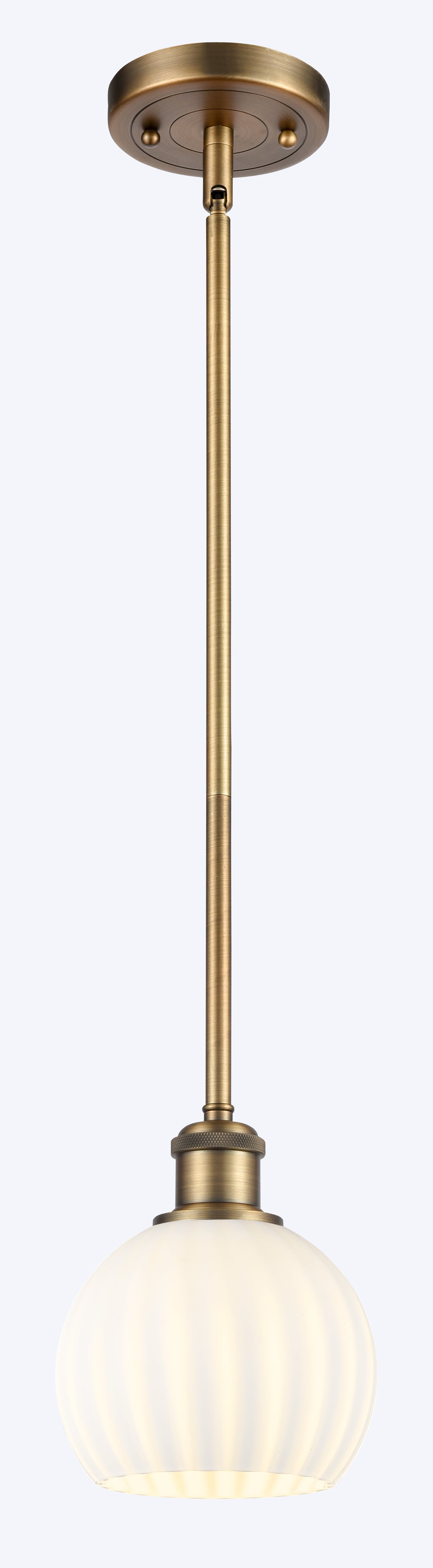 Ballston Mini Pendant Antique Brass Finish