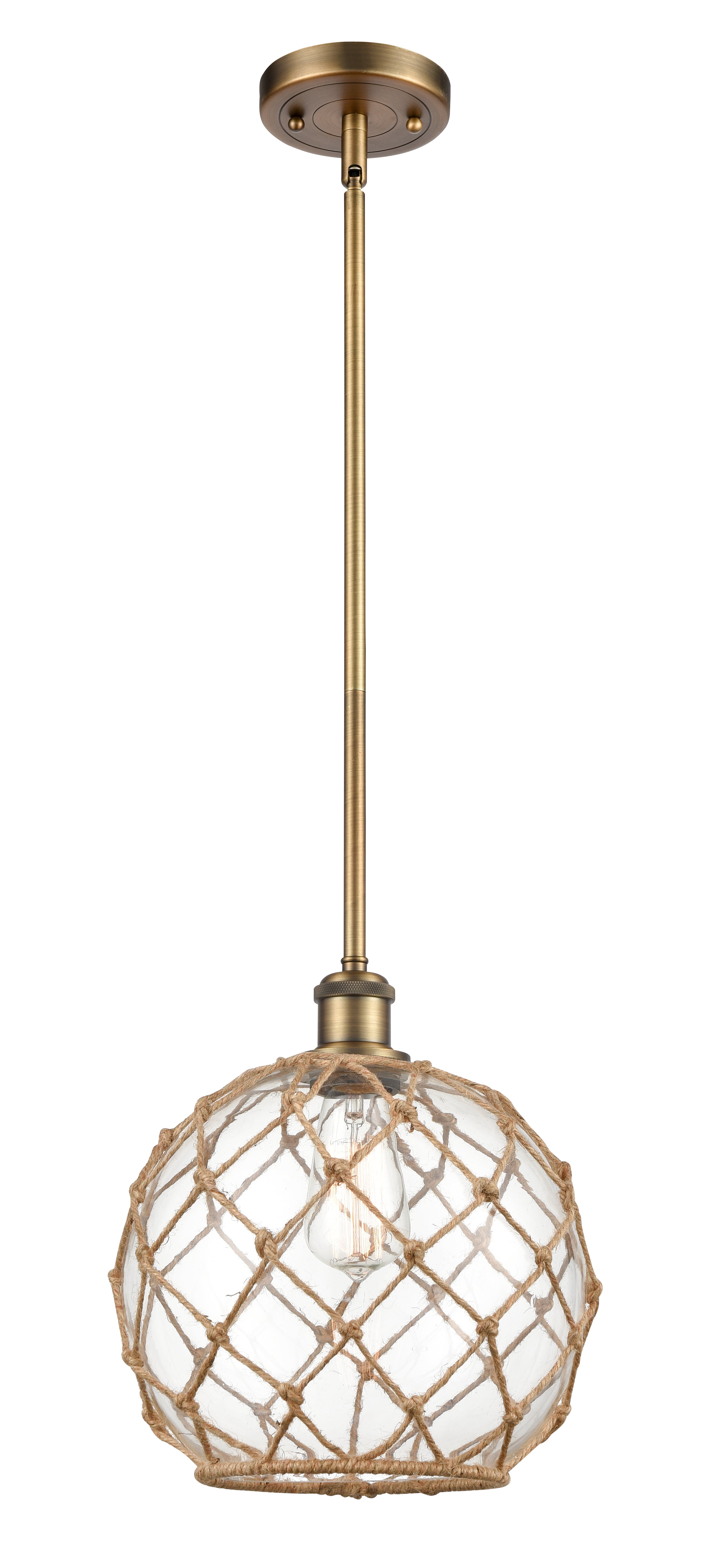 Ballston Mini Pendant Antique Brass Finish