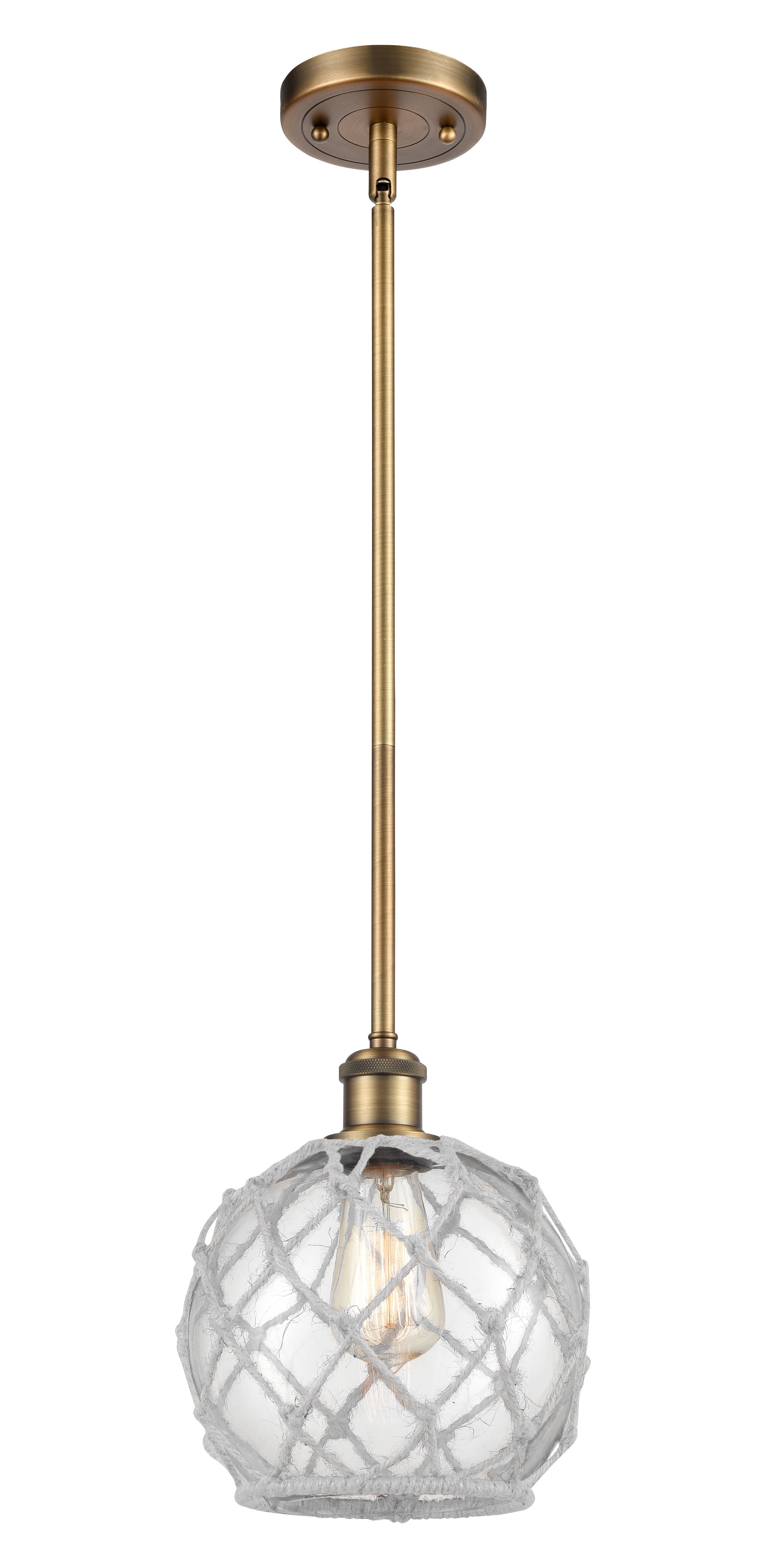 Ballston Mini Pendant Antique Brass Finish