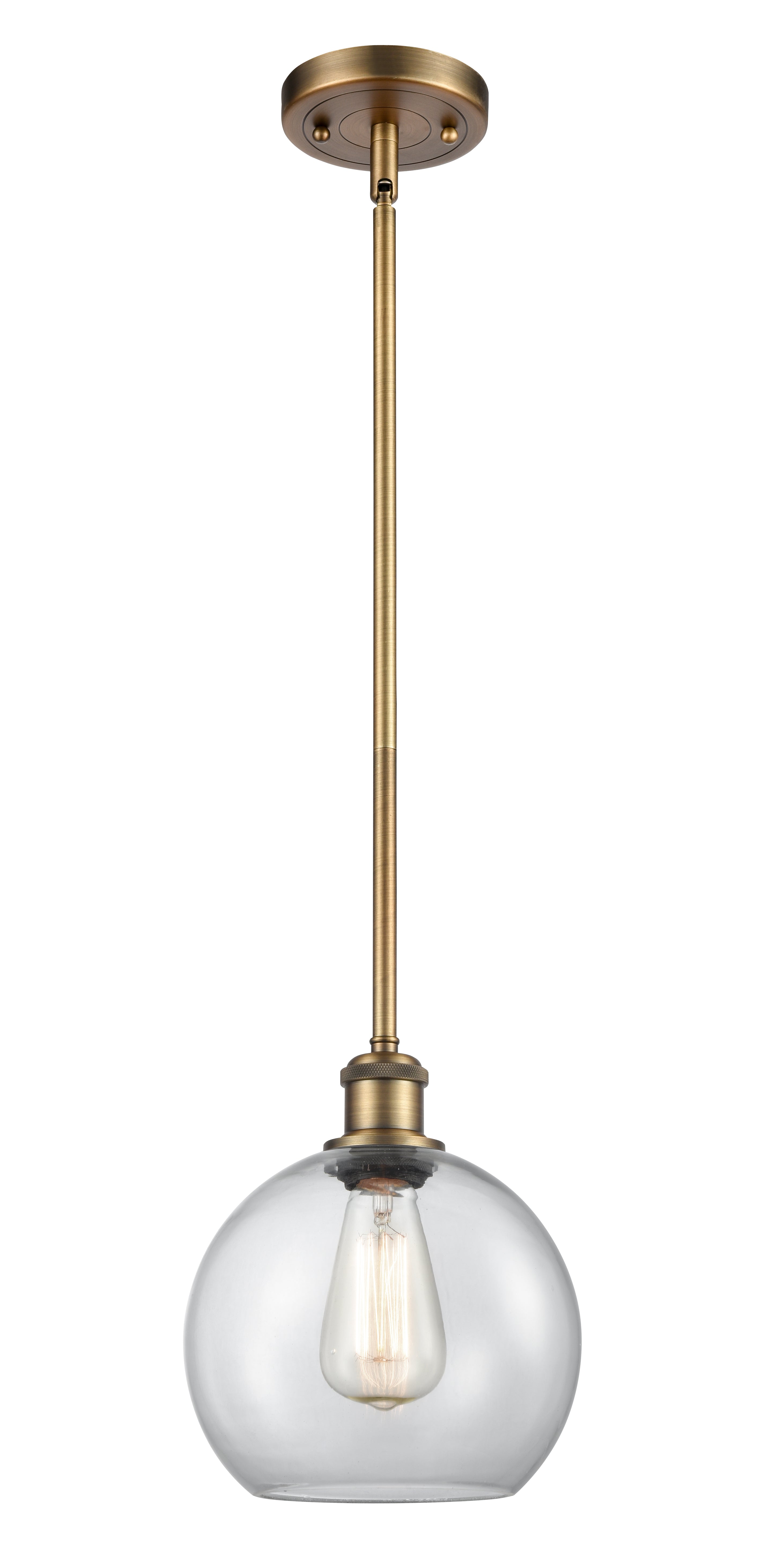 Ballston Mini Pendant Antique Brass Finish