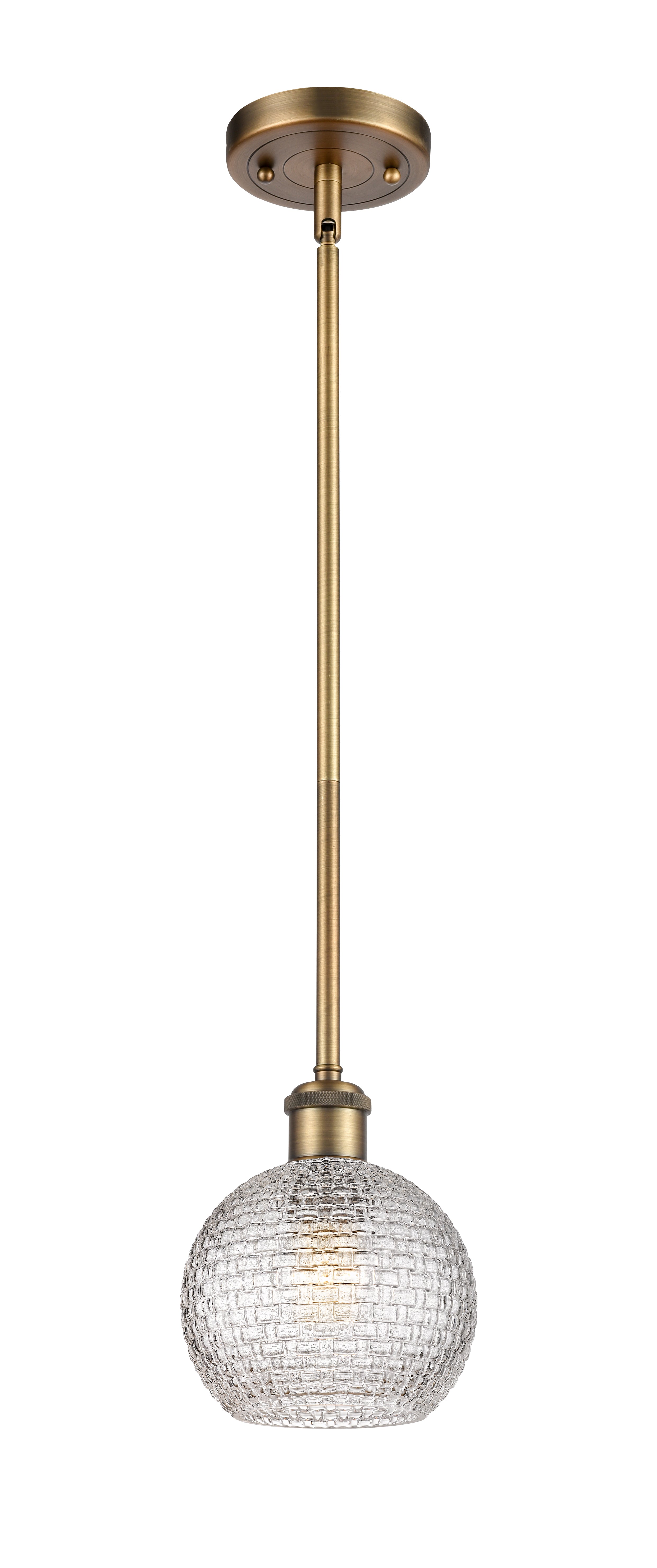 Ballston Mini Pendant Antique Brass Finish