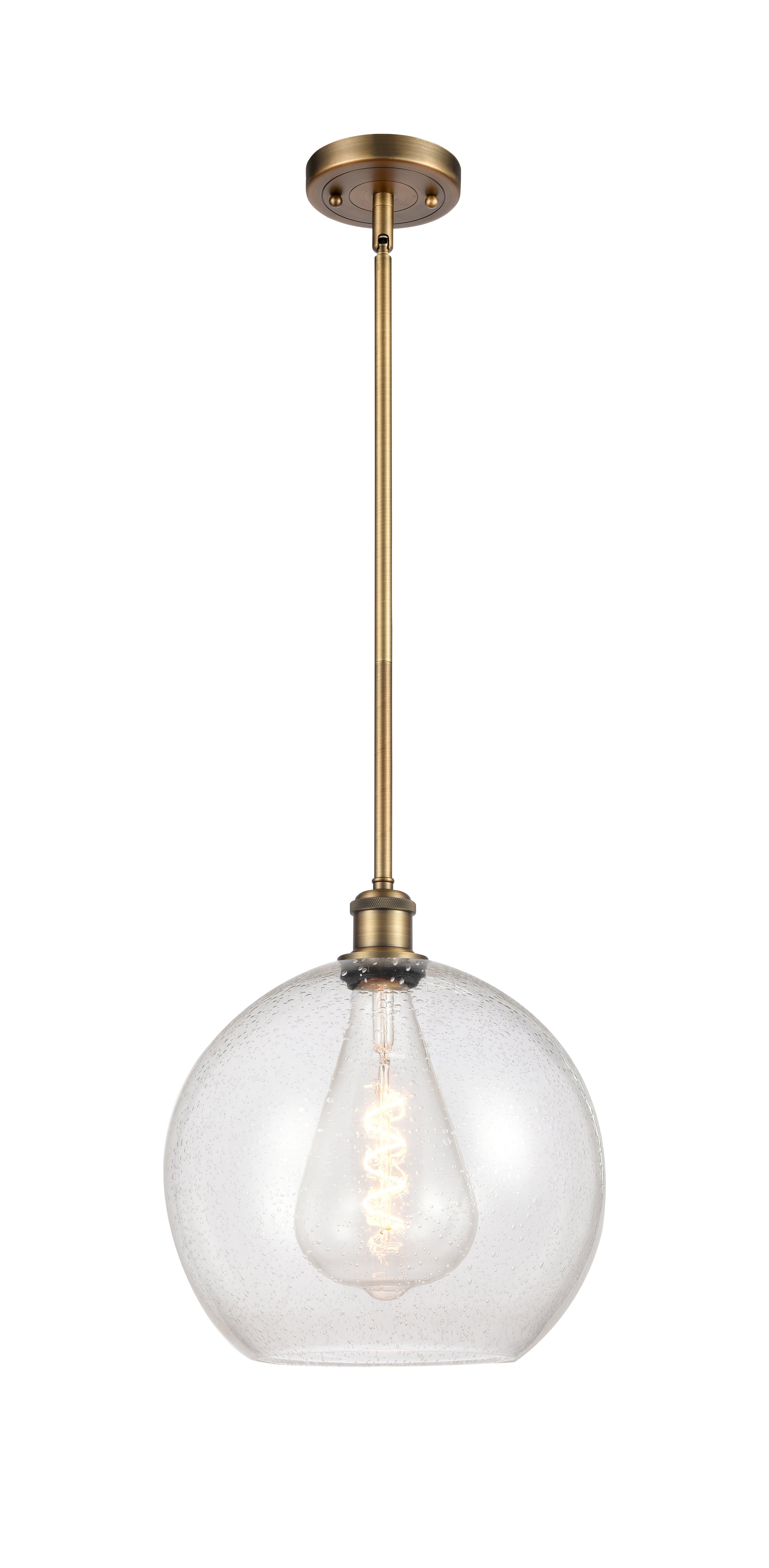 Ballston Mini Pendant Antique Brass Finish