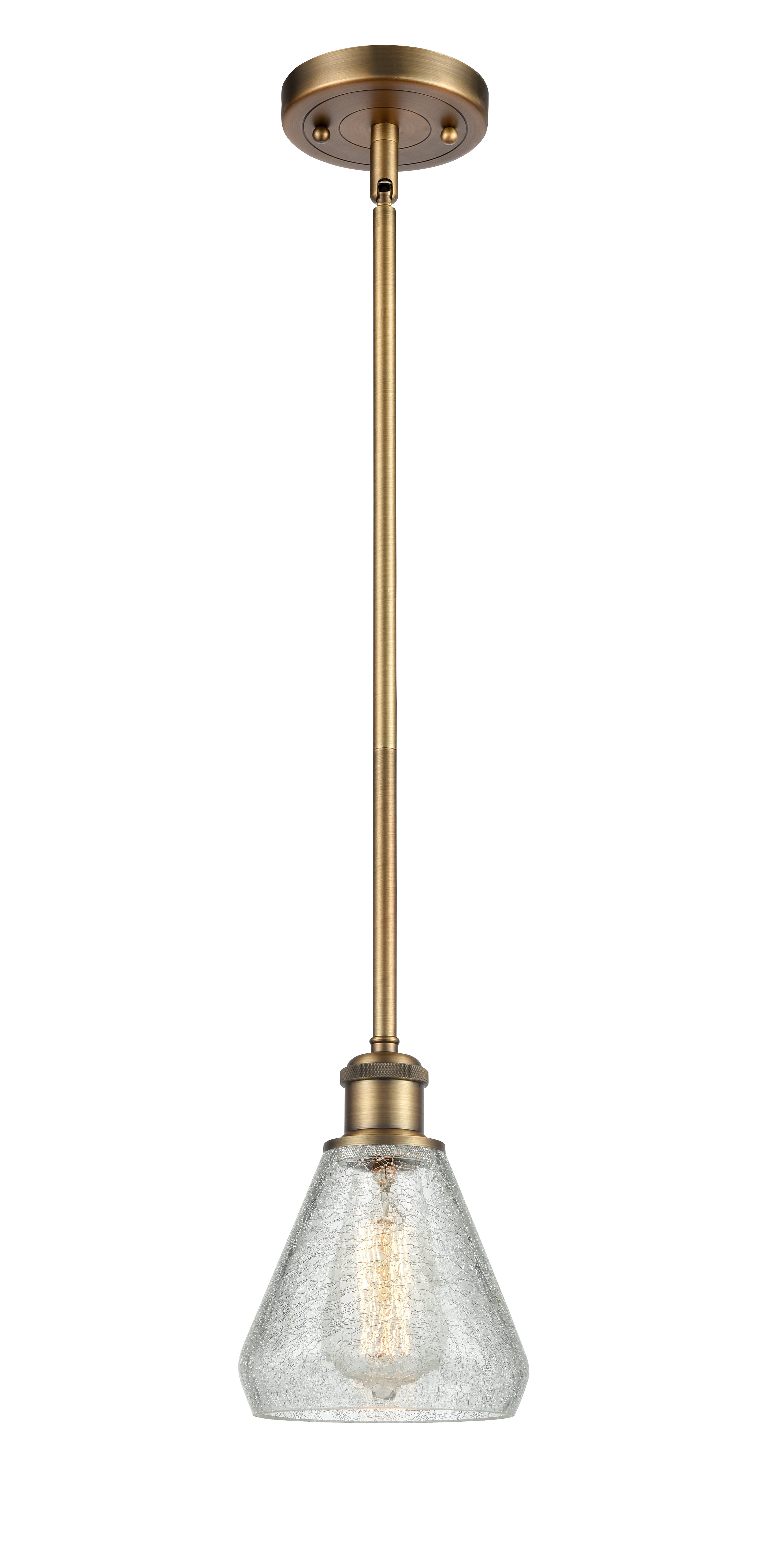 Ballston Mini Pendant Antique Brass Finish