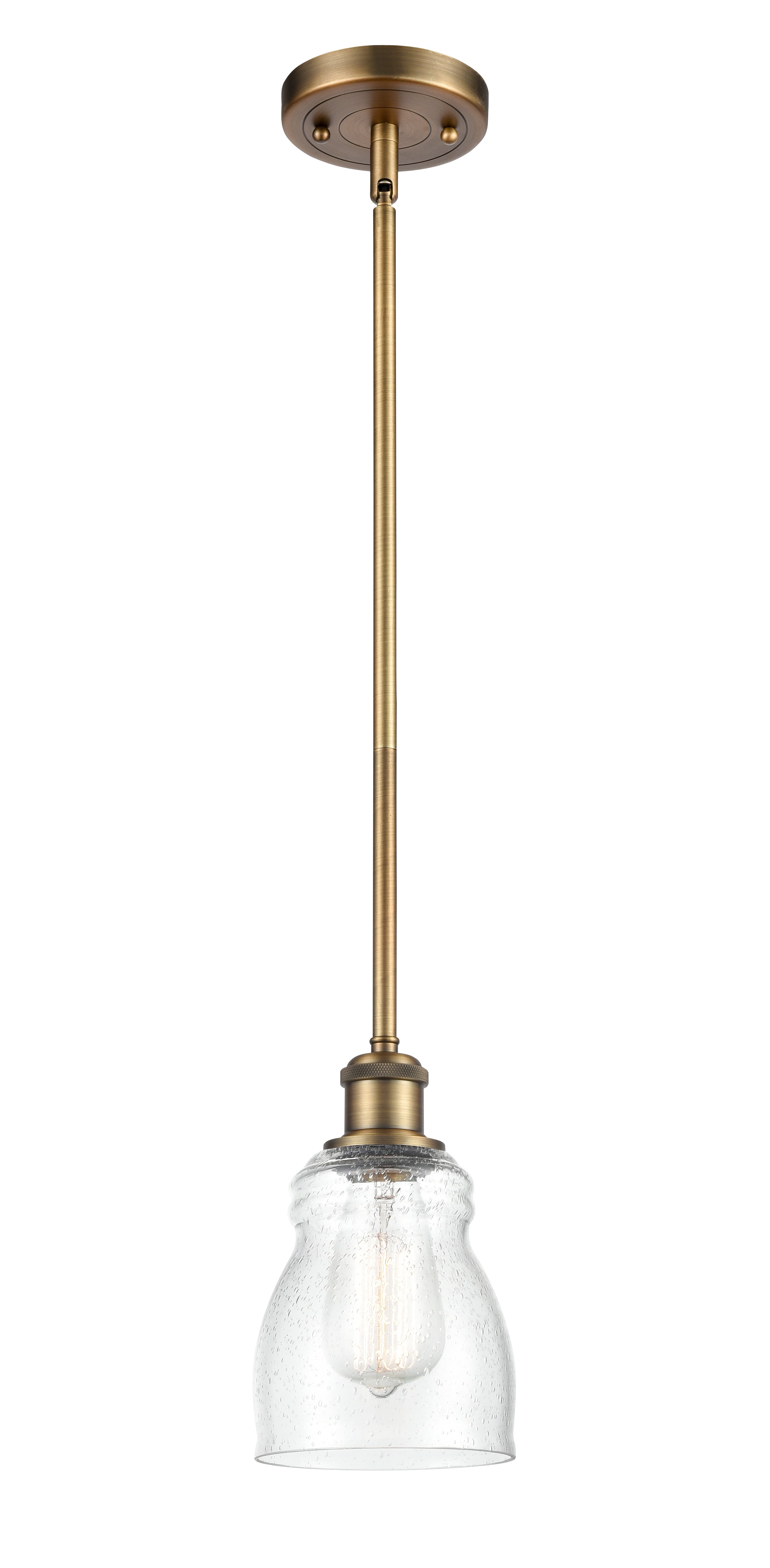 Ballston Mini Pendant Antique Brass Finish