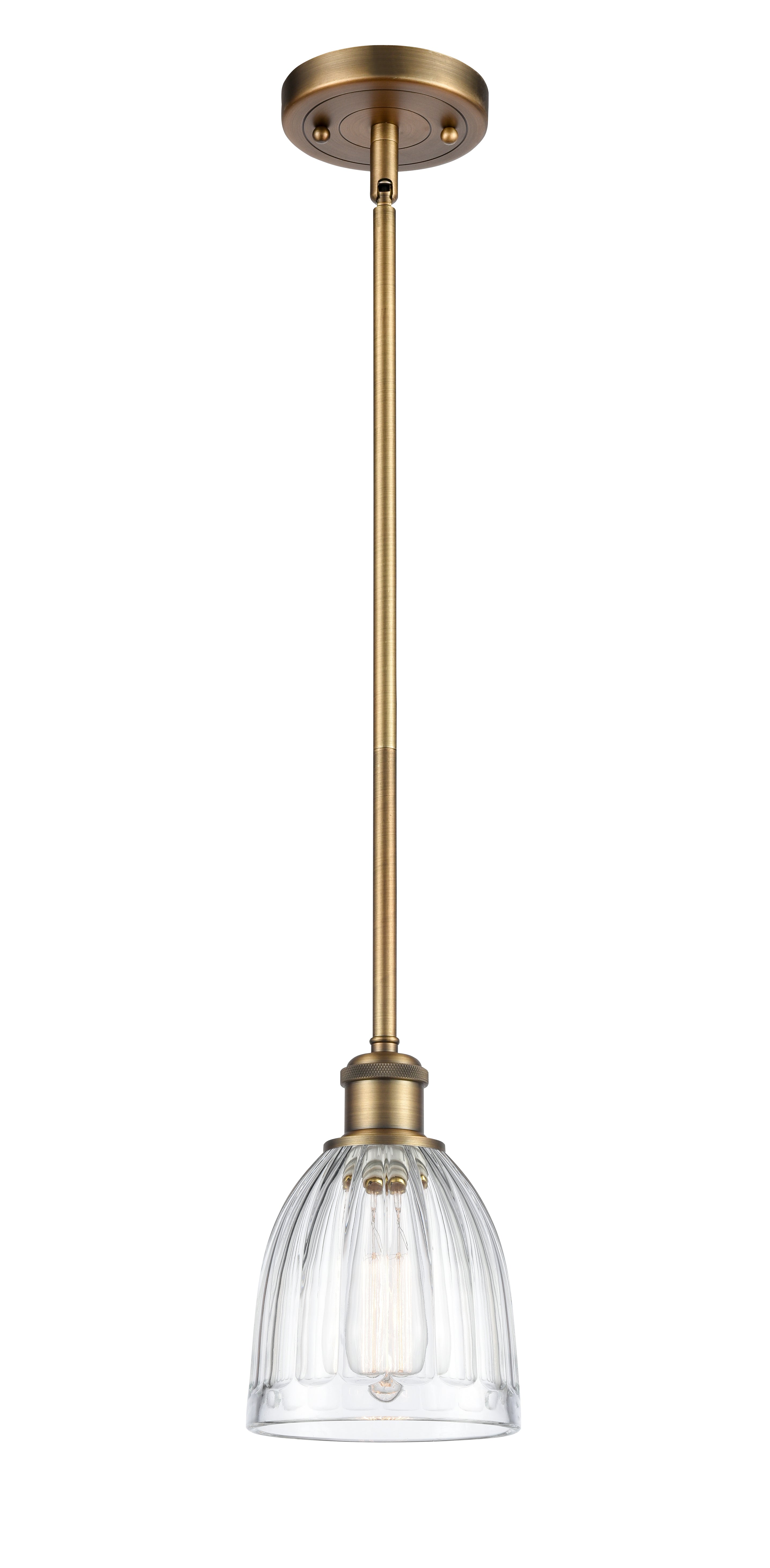 Ballston Mini Pendant Antique Brass Finish