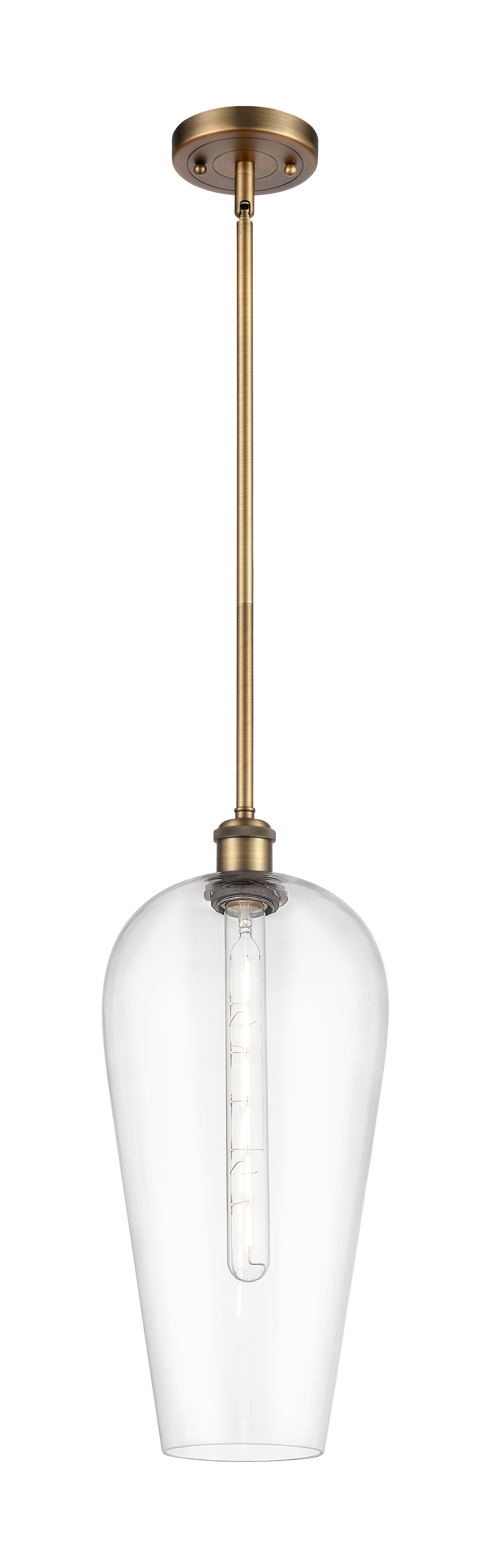 Ballston Mini Pendant Antique Brass Finish