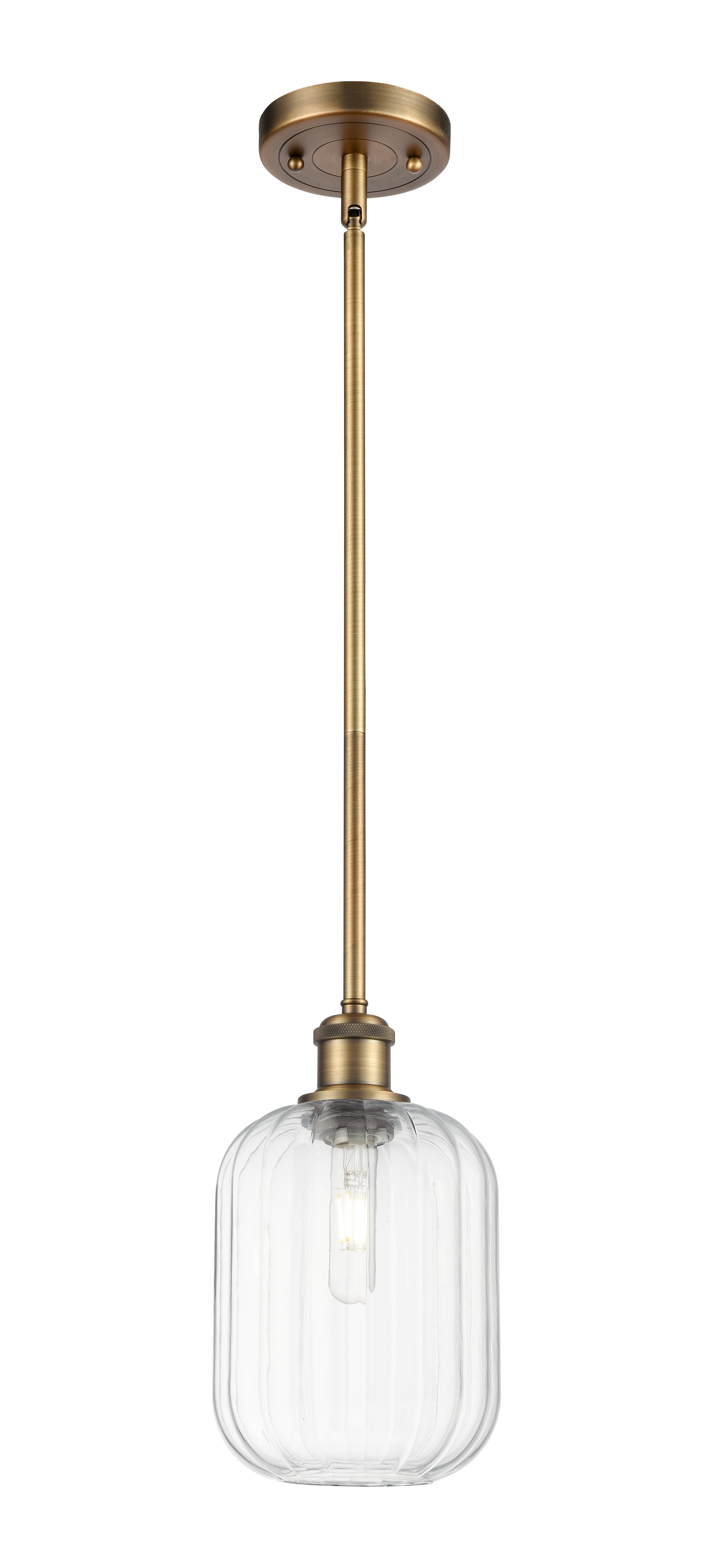 Ballston Mini Pendant Antique Brass Finish