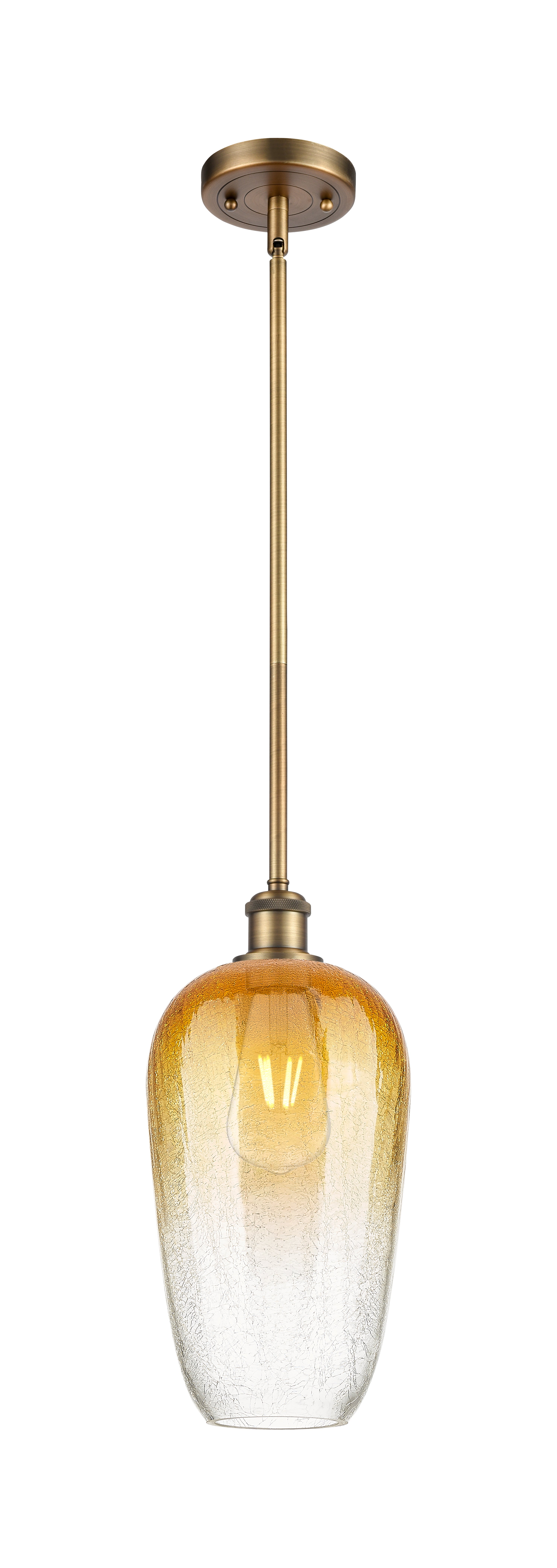Ballston Mini Pendant Antique Brass Finish