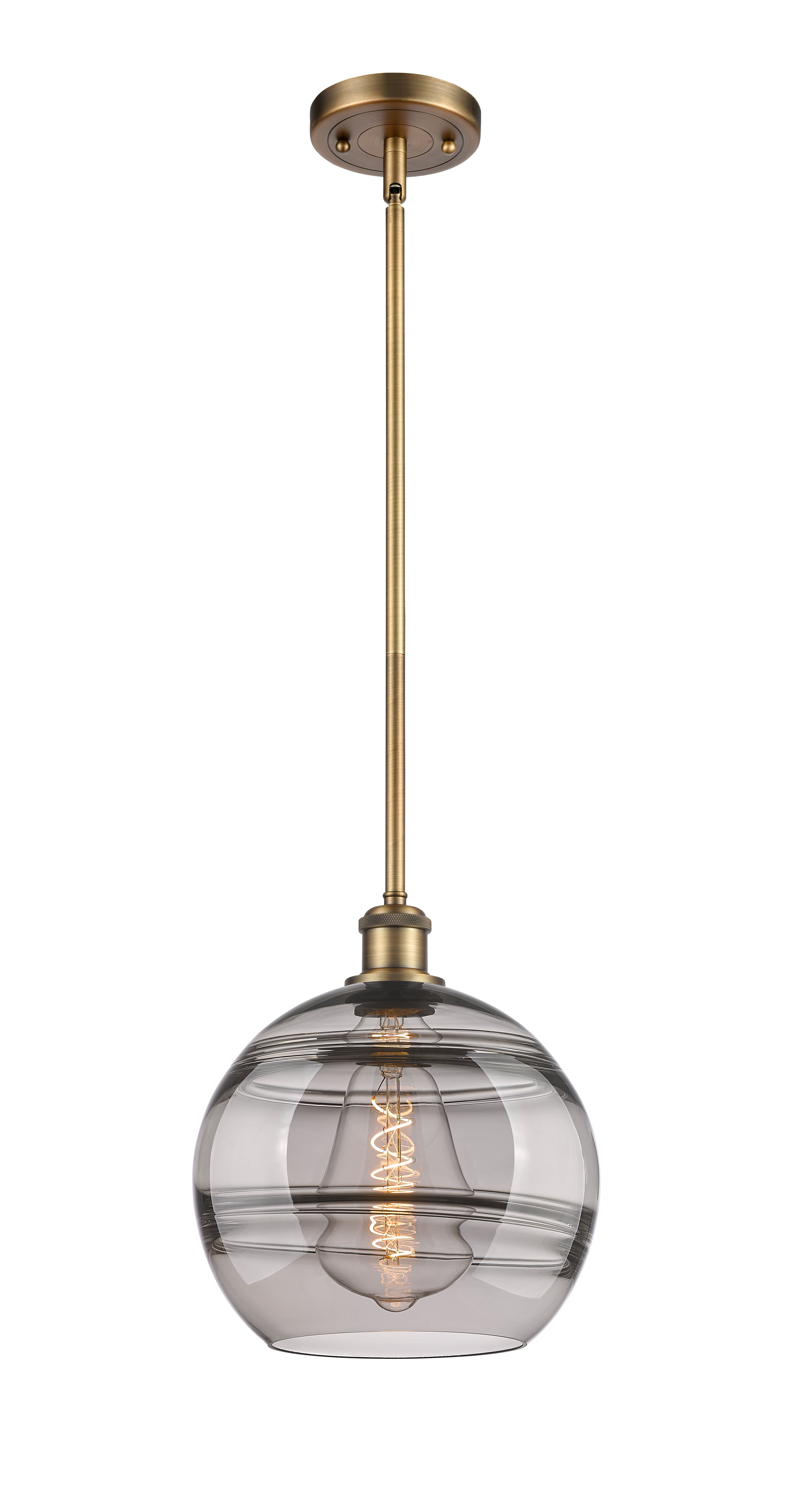 Ballston Mini Pendant Antique Brass 10 Inch