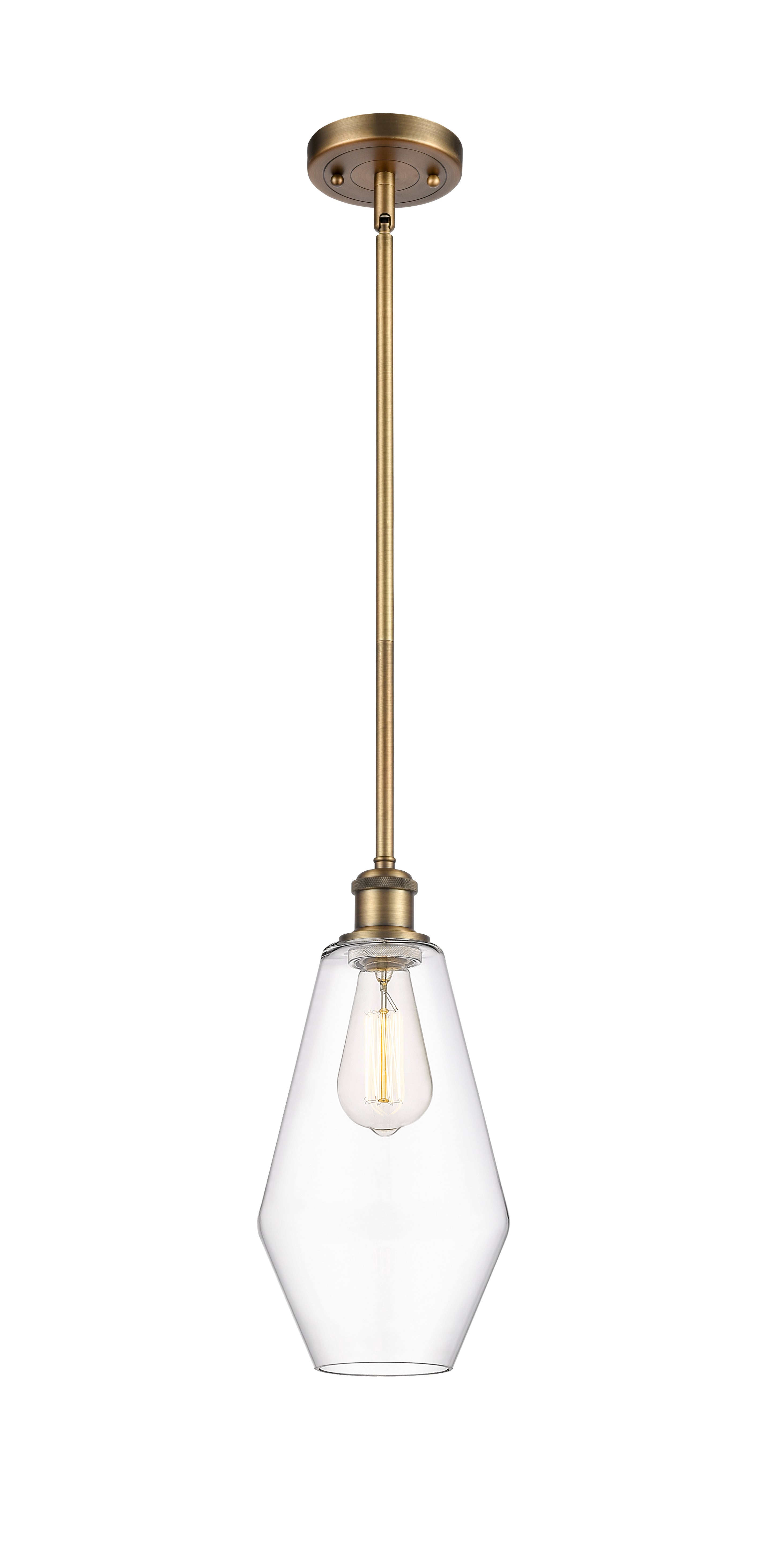Ballston Mini Pendant Antique Brass Finish
