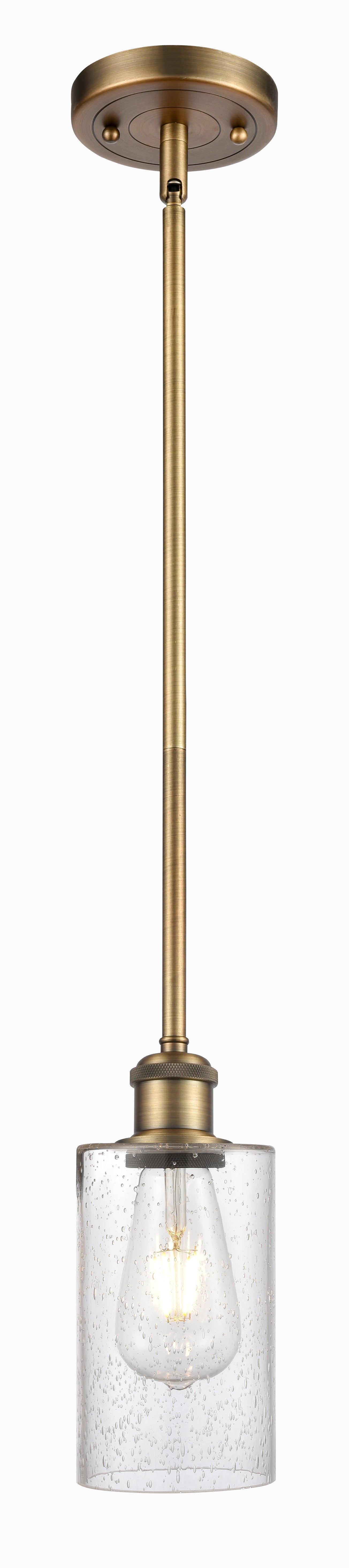 Ballston Mini Pendant Antique Brass Finish