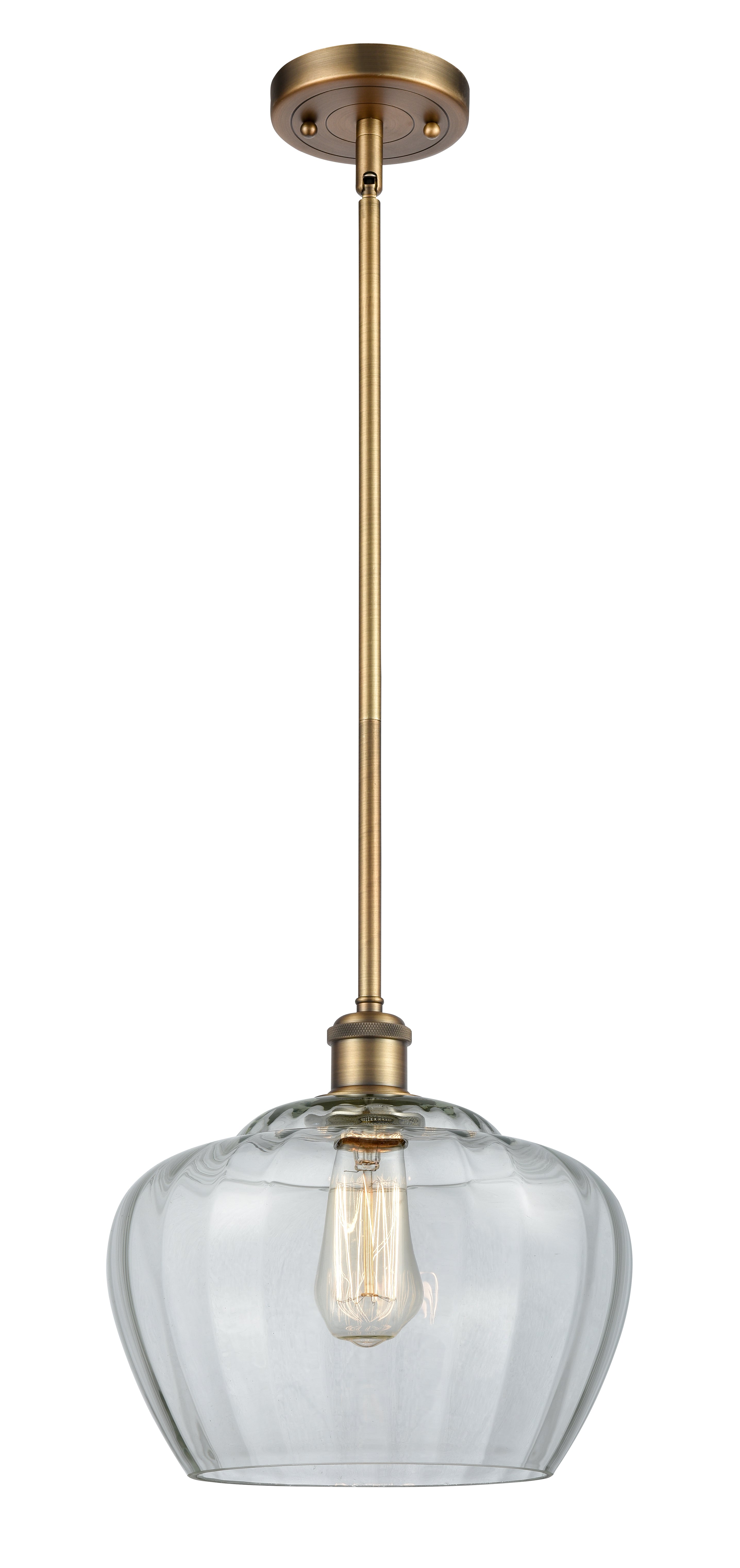 Ballston Mini Pendant Cast Brass 11 Inch