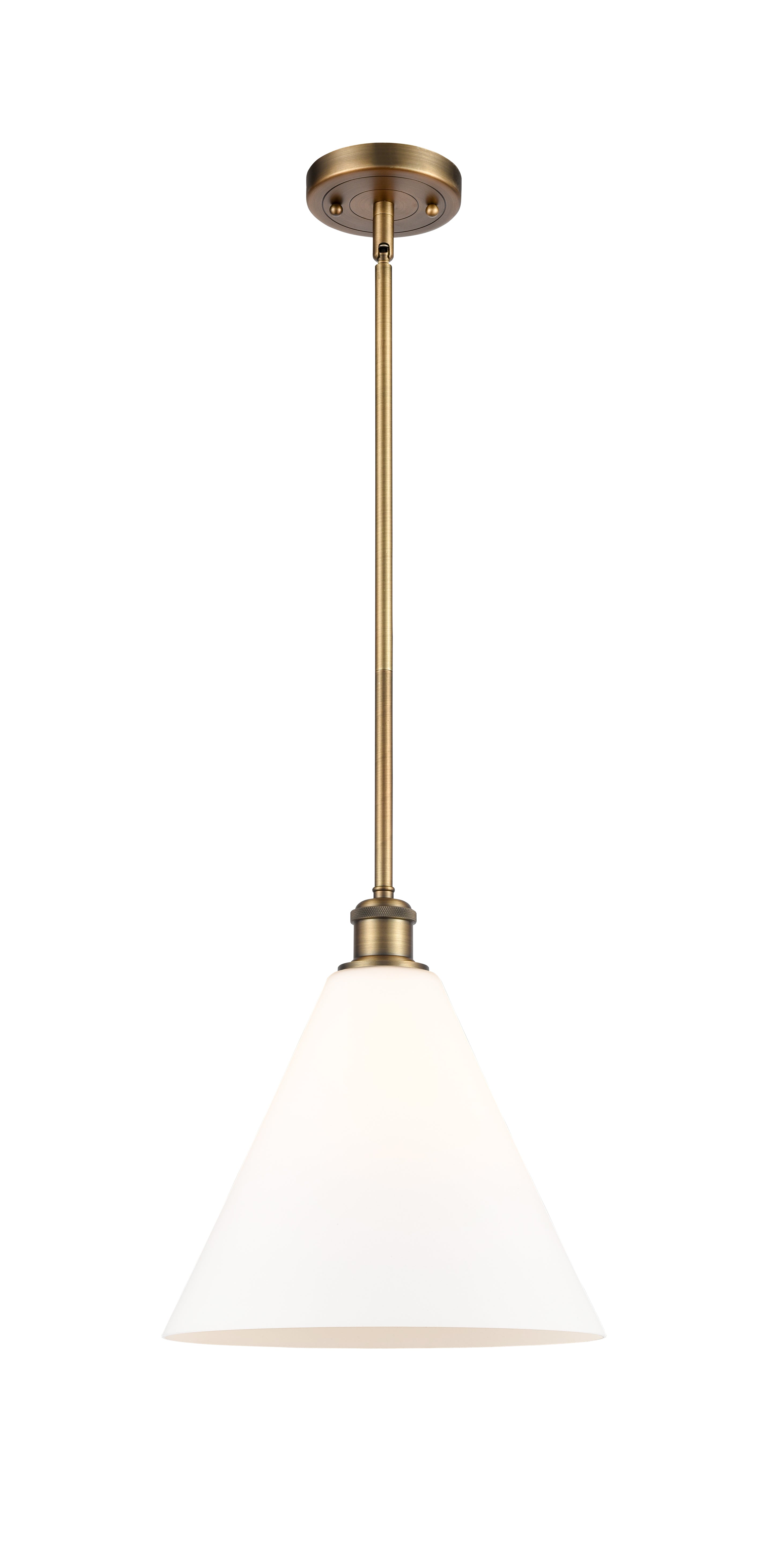 Ballston Mini Pendant Antique Brass Finish