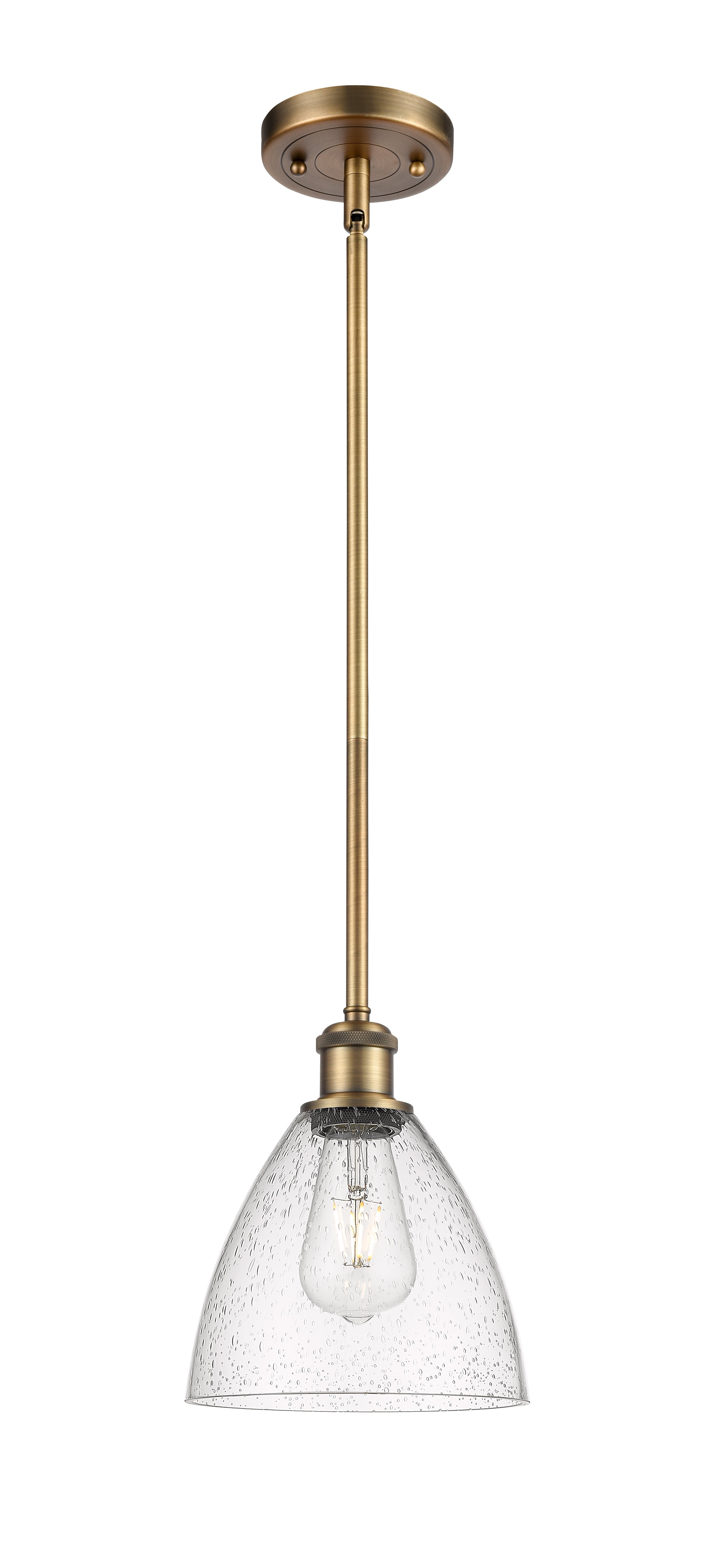 Ballston Mini Pendant Antique Brass Finish