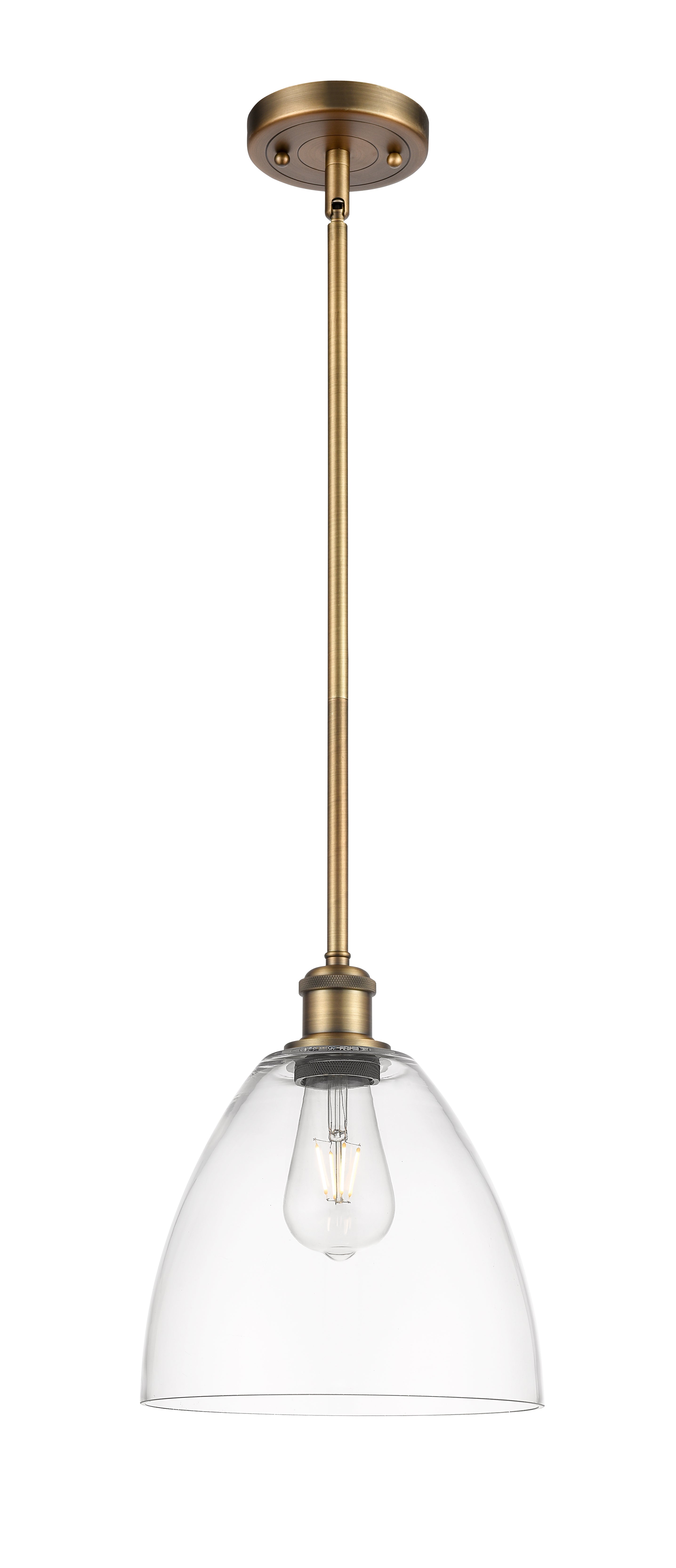 Ballston Mini Pendant Antique Brass Finish