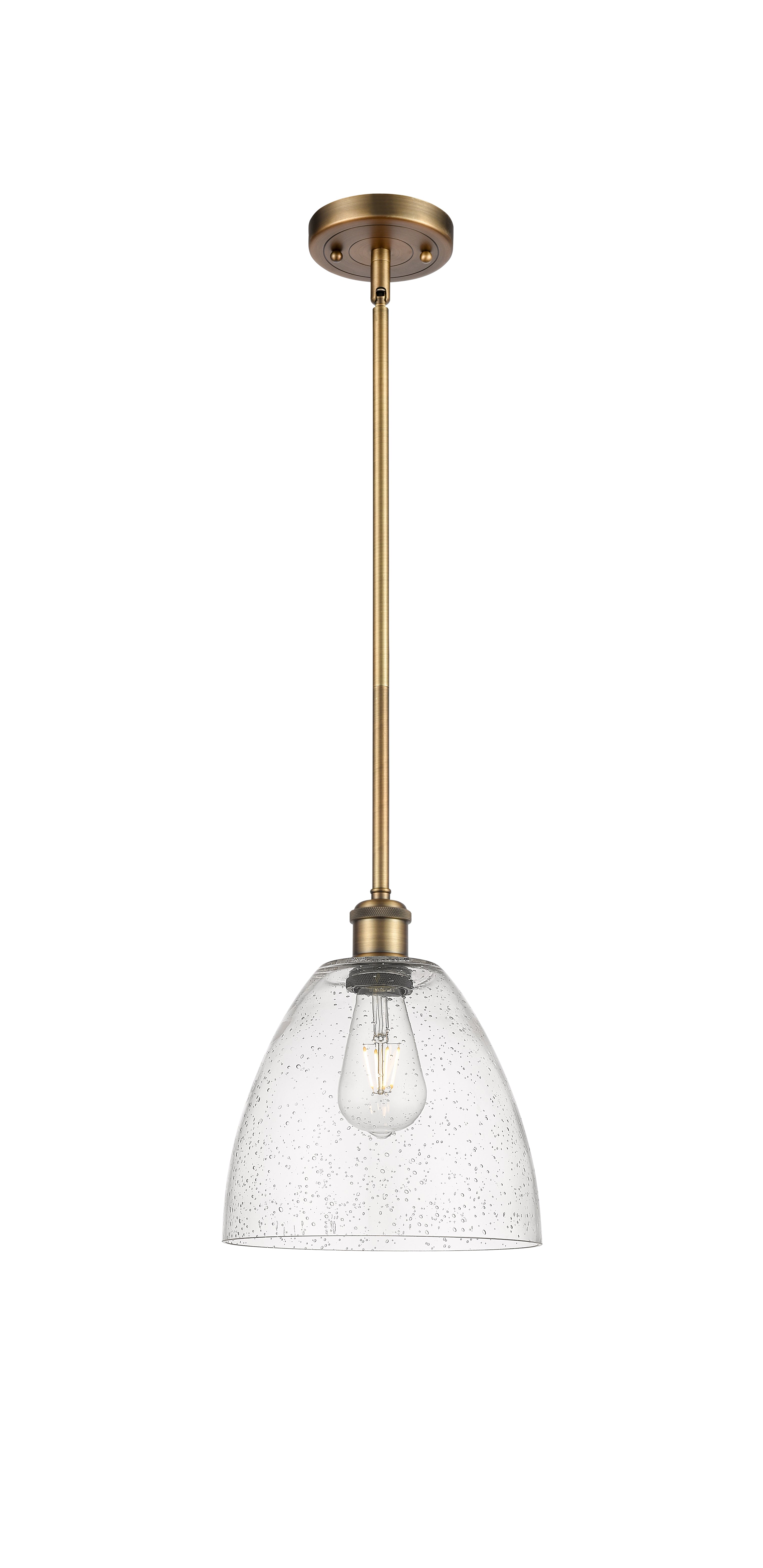 Ballston Mini Pendant Antique Brass Finish