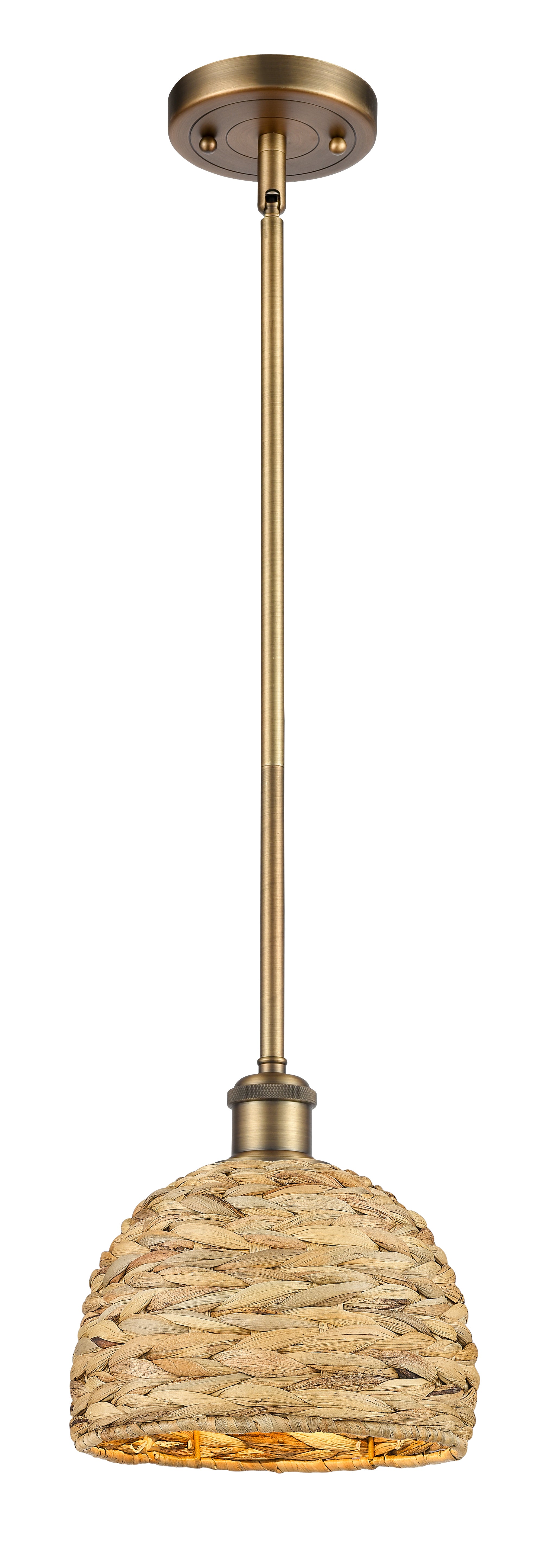Ballston Mini Pendant Antique Brass Finish