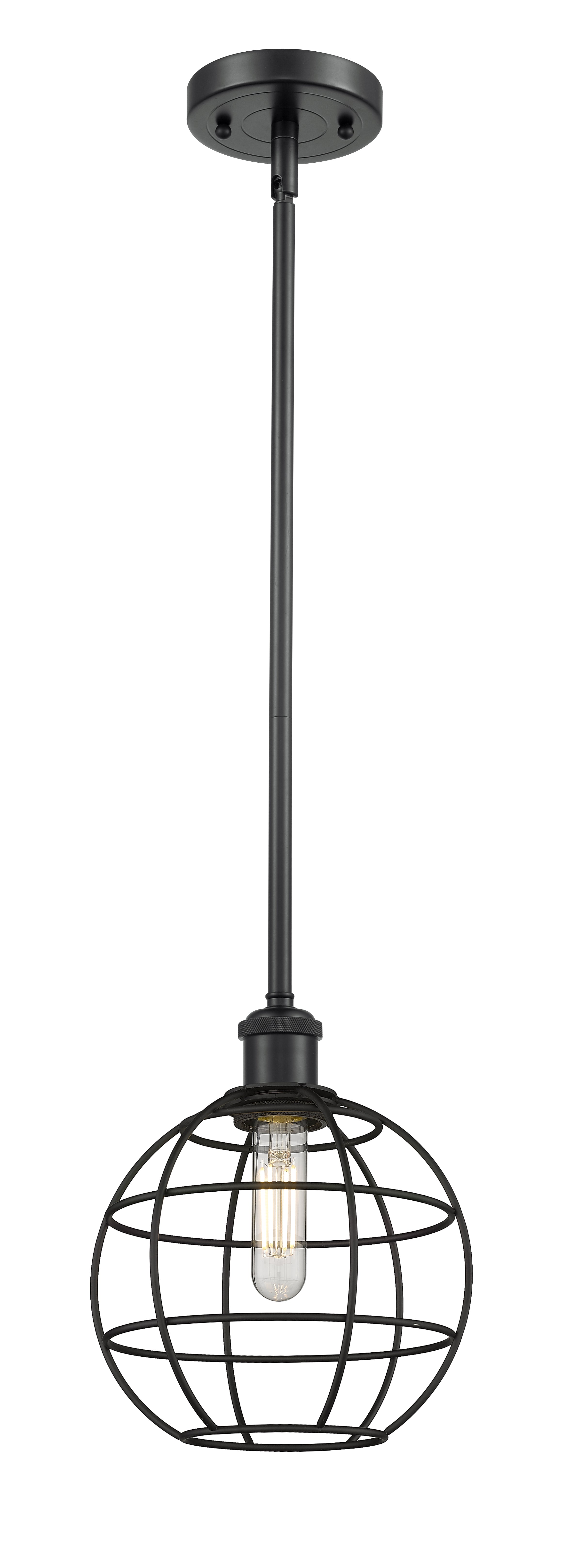 Ballston Mini Pendant Antique Brass 8 Inch
