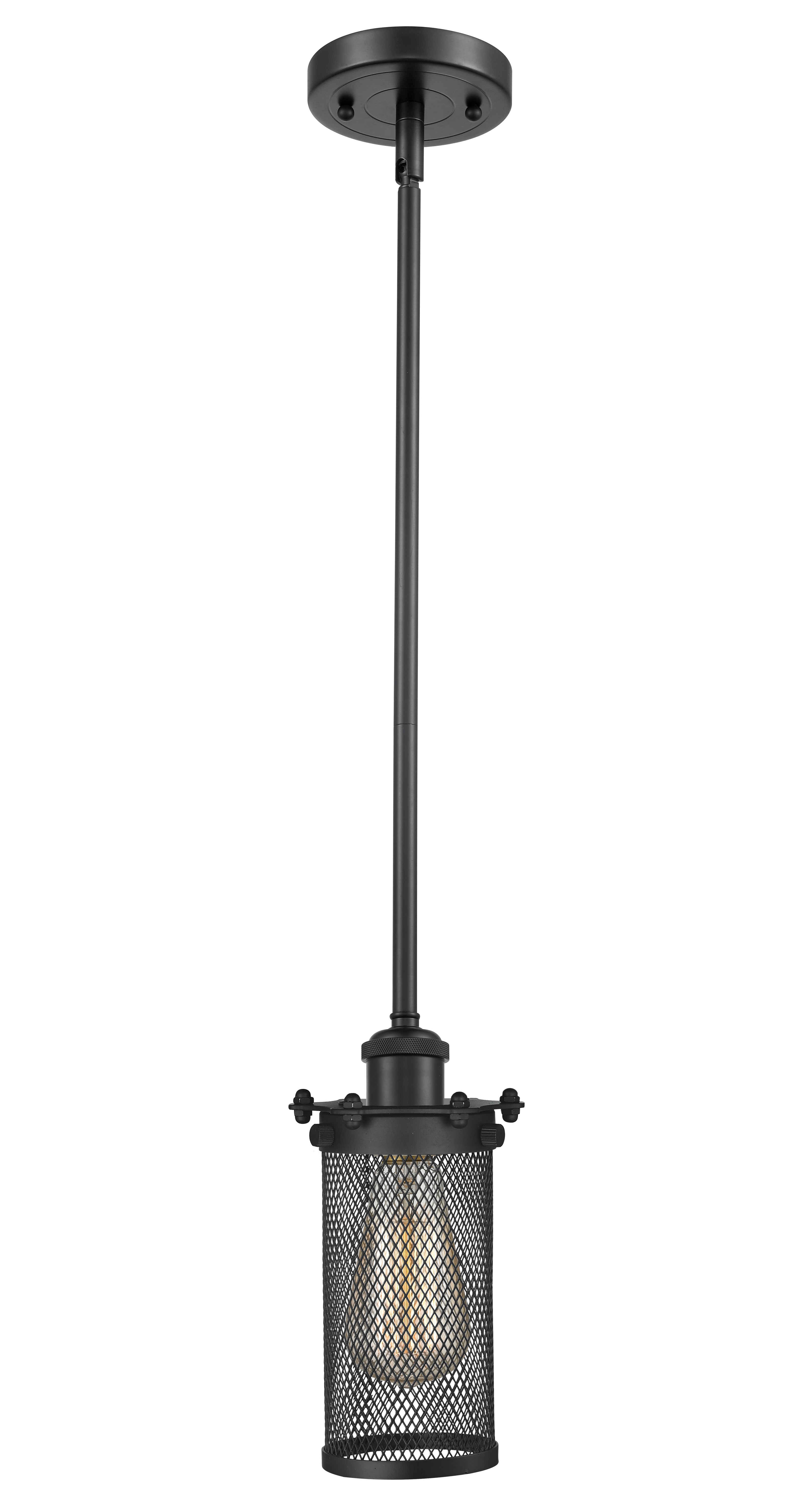 Austere Mini Pendant Matte Black Brass