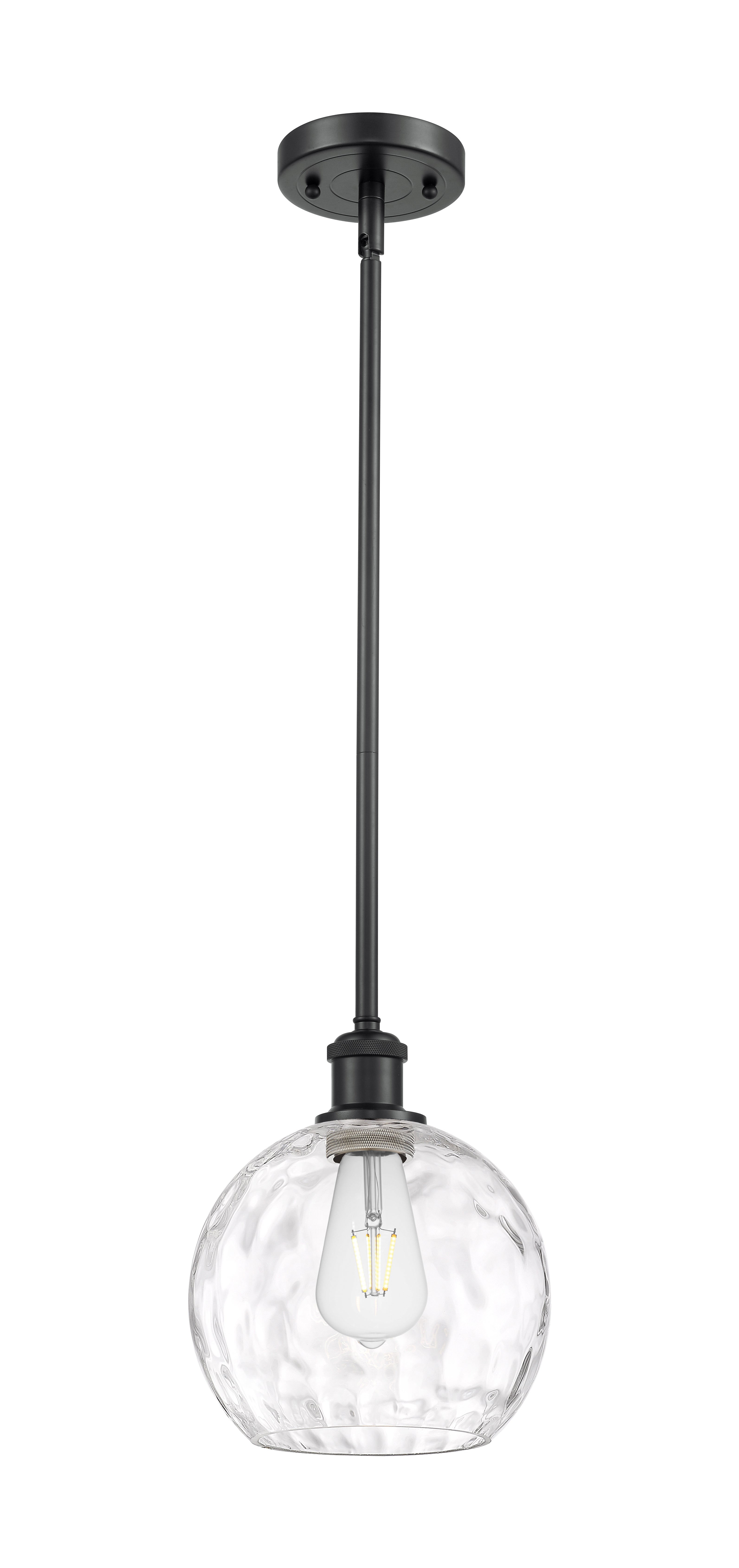 Ballston Mini Pendant Antique Brass Glass