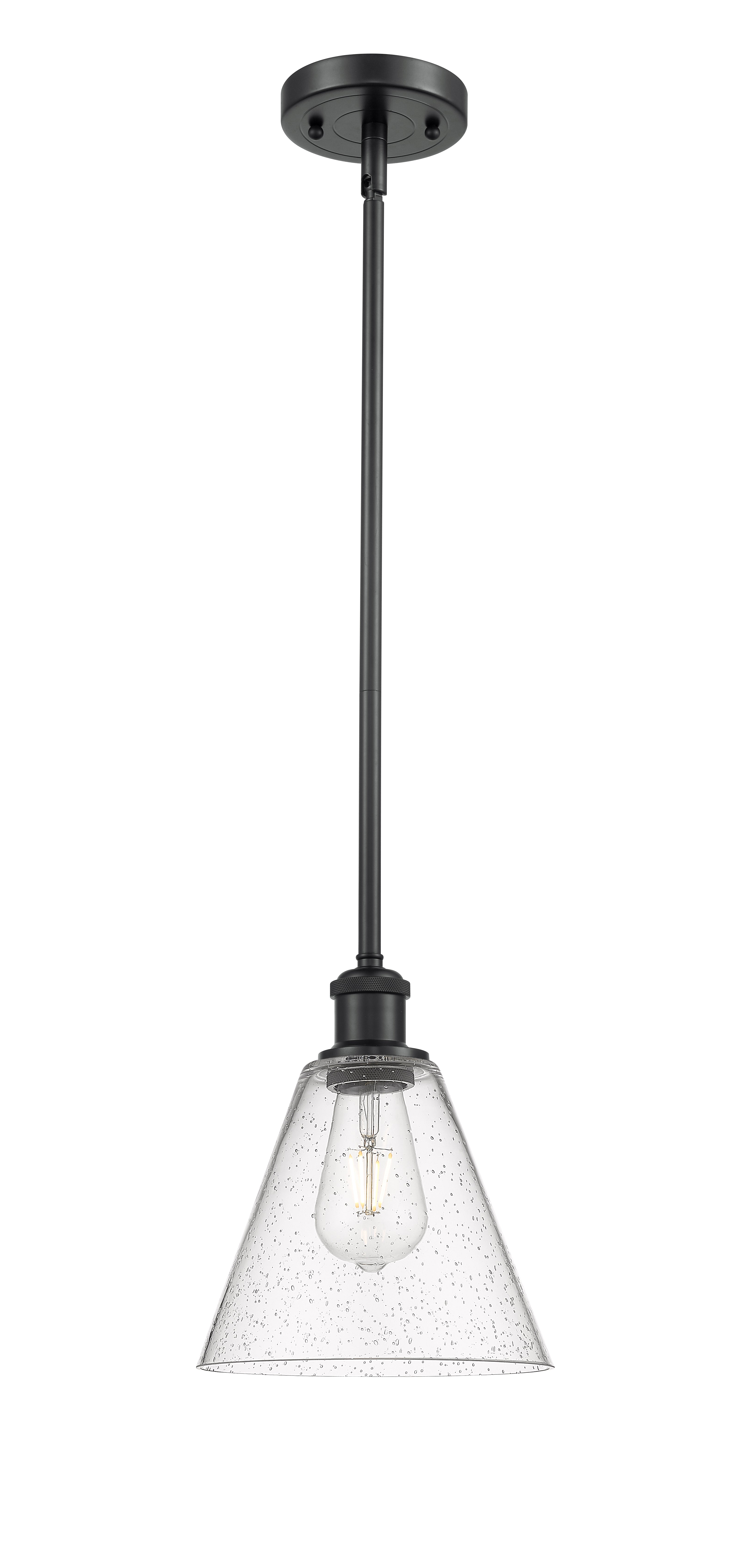 Ballston Mini Pendant Antique Brass 8 Inch