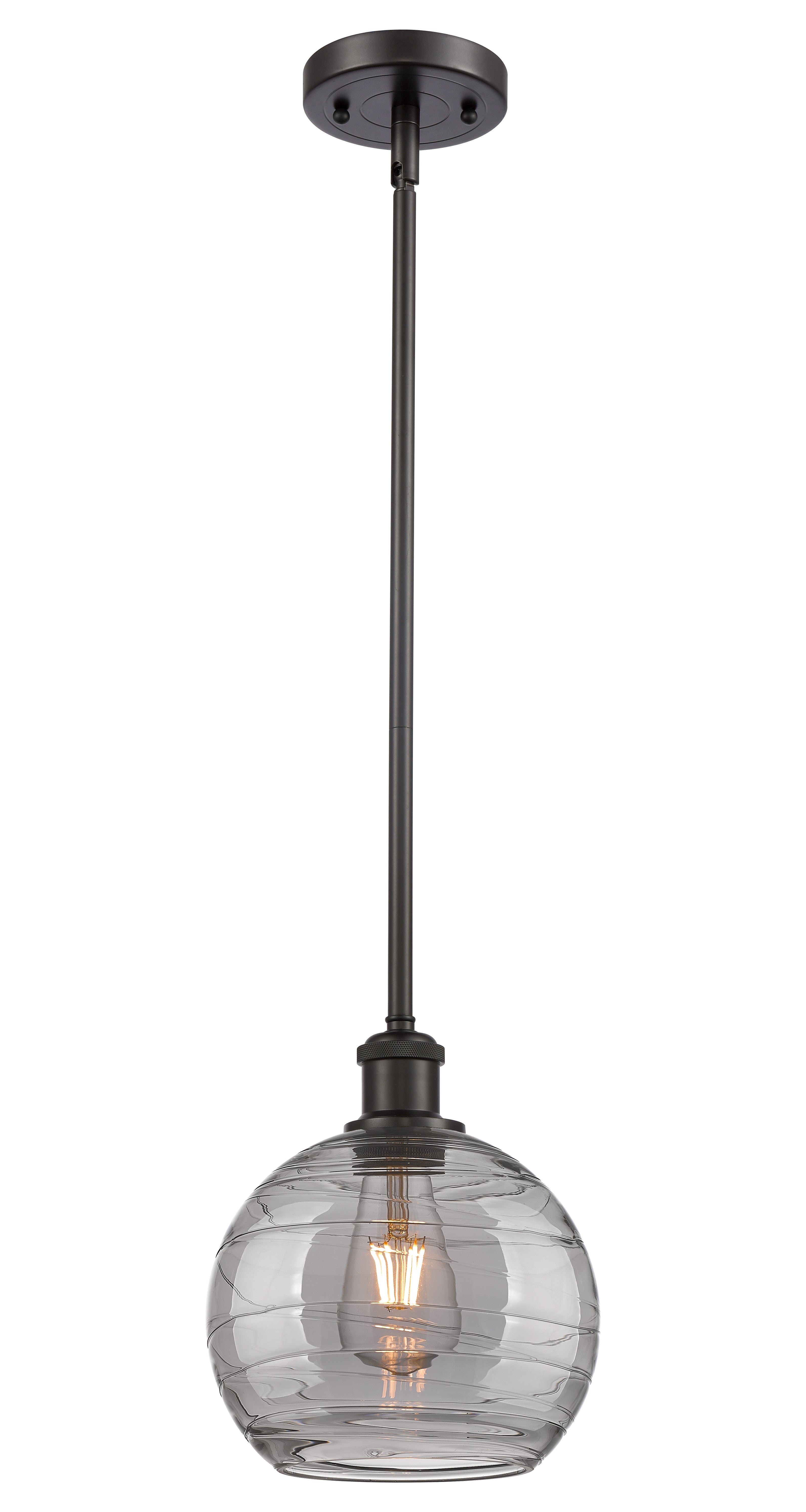 Ballston Mini Pendant Antique Brass 8 Inch