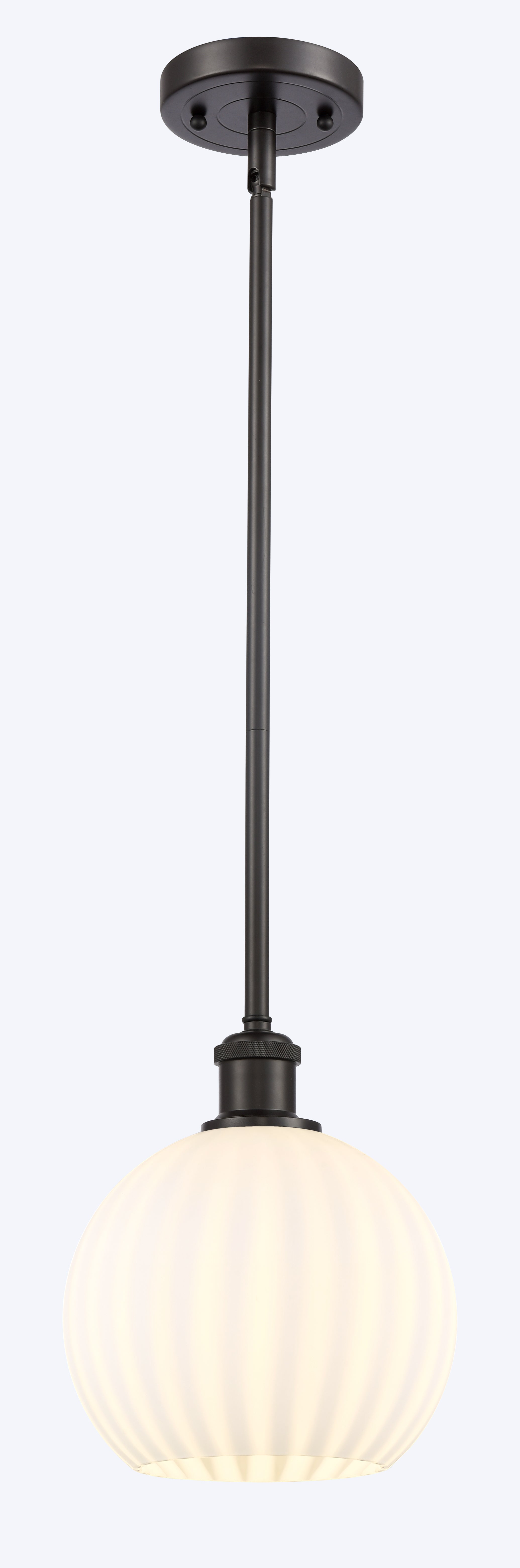 Ballston Mini Pendant Brass 8 Inch Dimmable