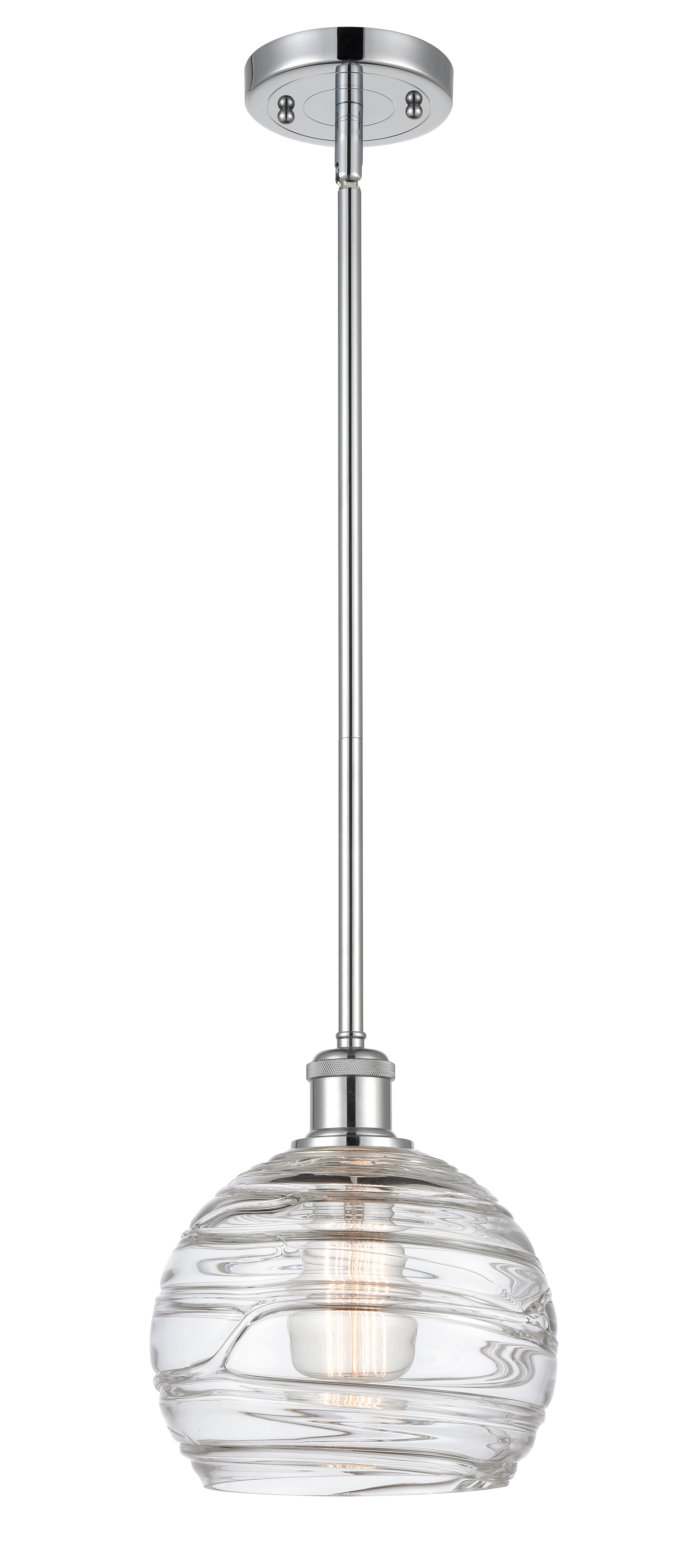 Ballston Mini Pendant Antique Brass 8 Inch