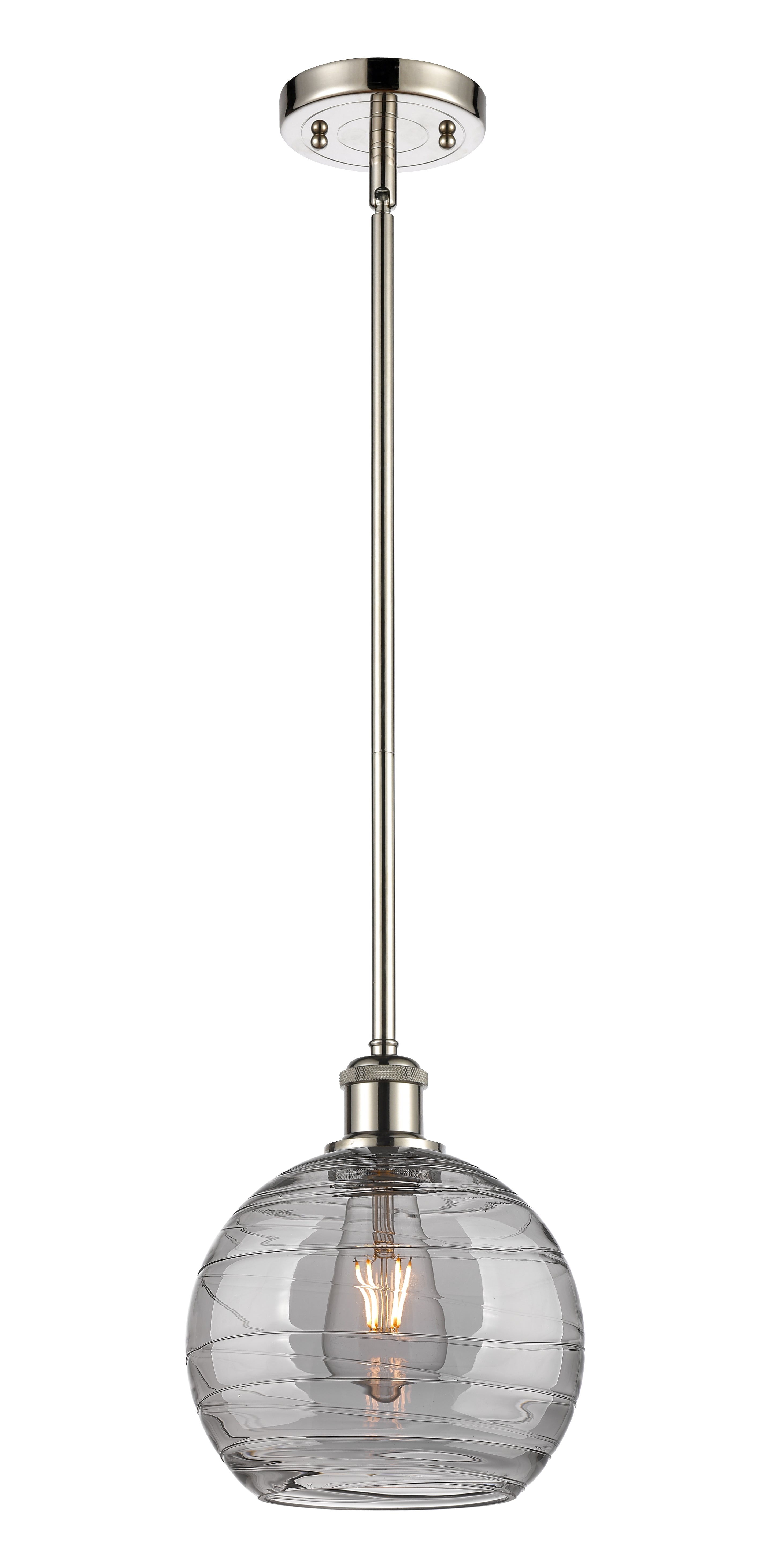 Ballston Mini Pendant Antique Brass 8 Inch