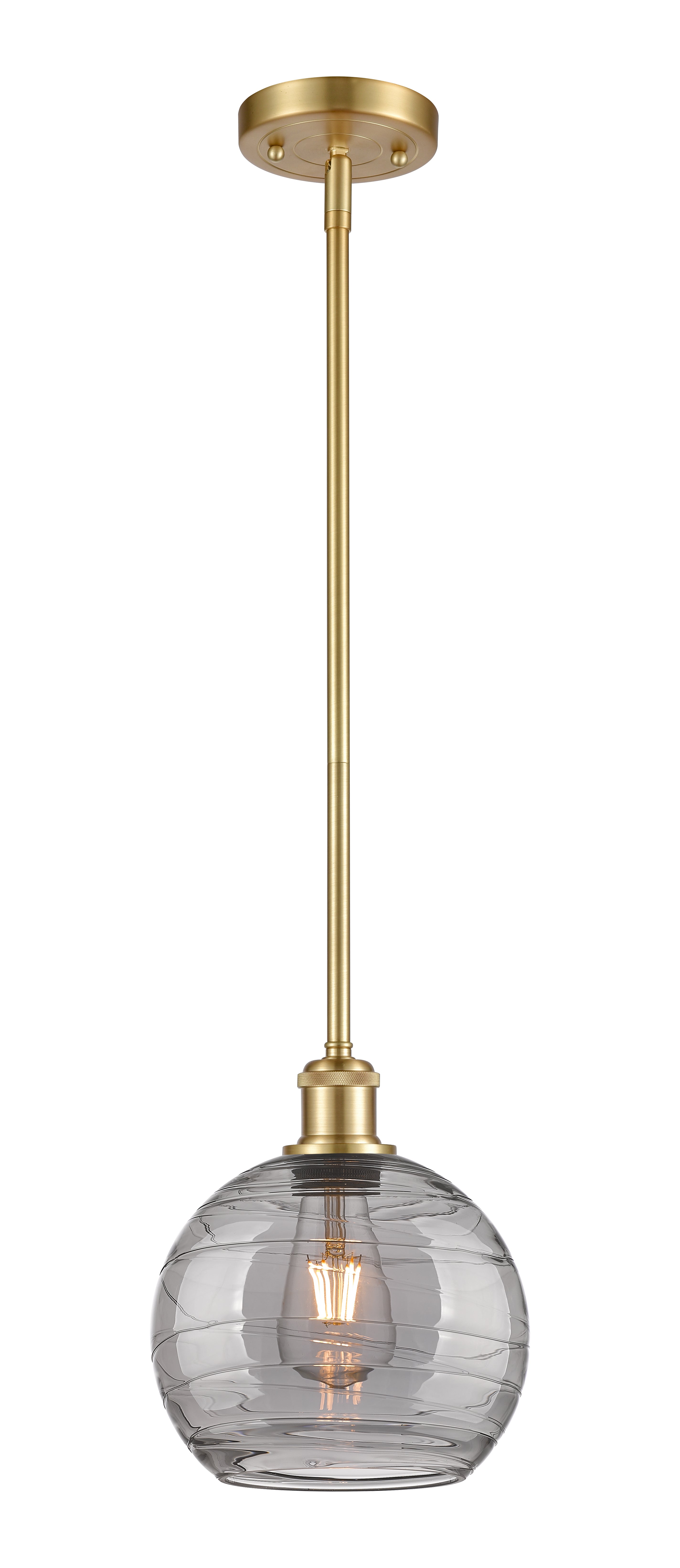 Ballston Mini Pendant Antique Brass 8 Inch