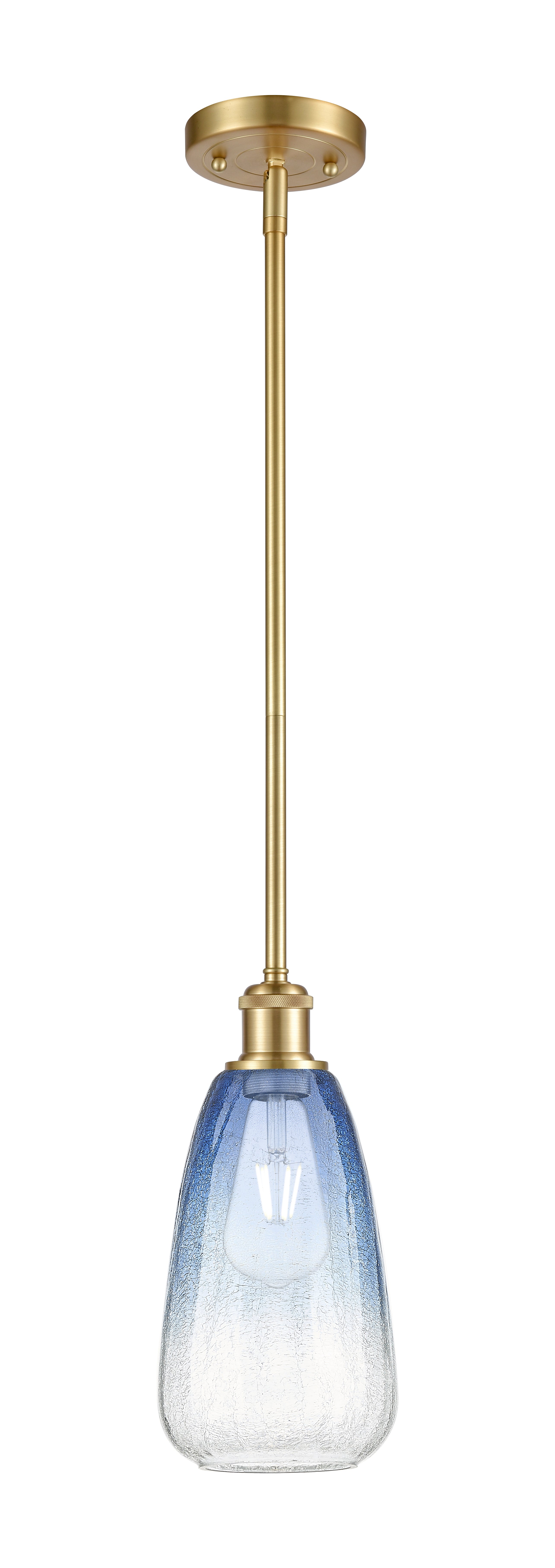 Ballston Mini Pendant Antique Brass Glass