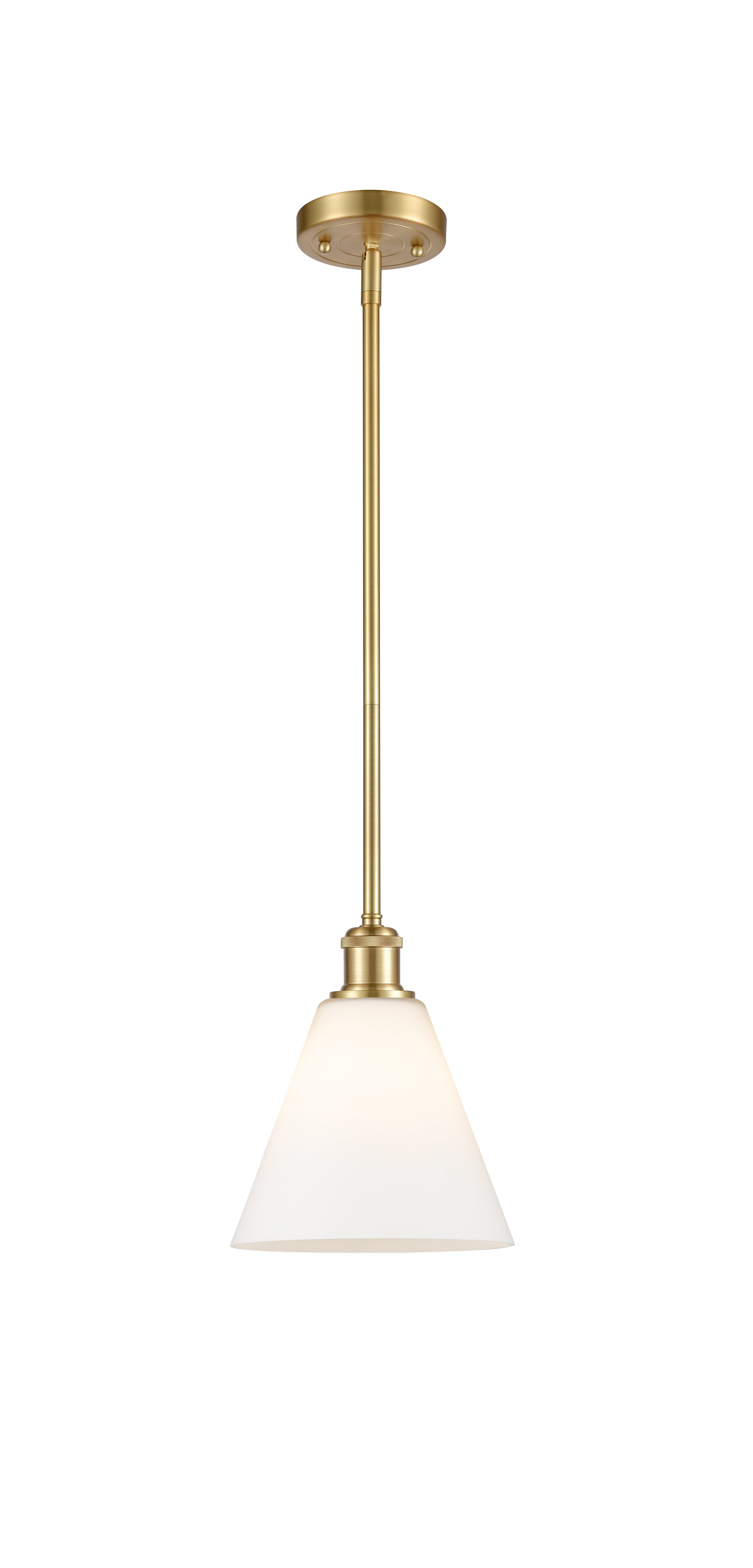 Ballston Mini Pendant Antique Brass 8 Inch