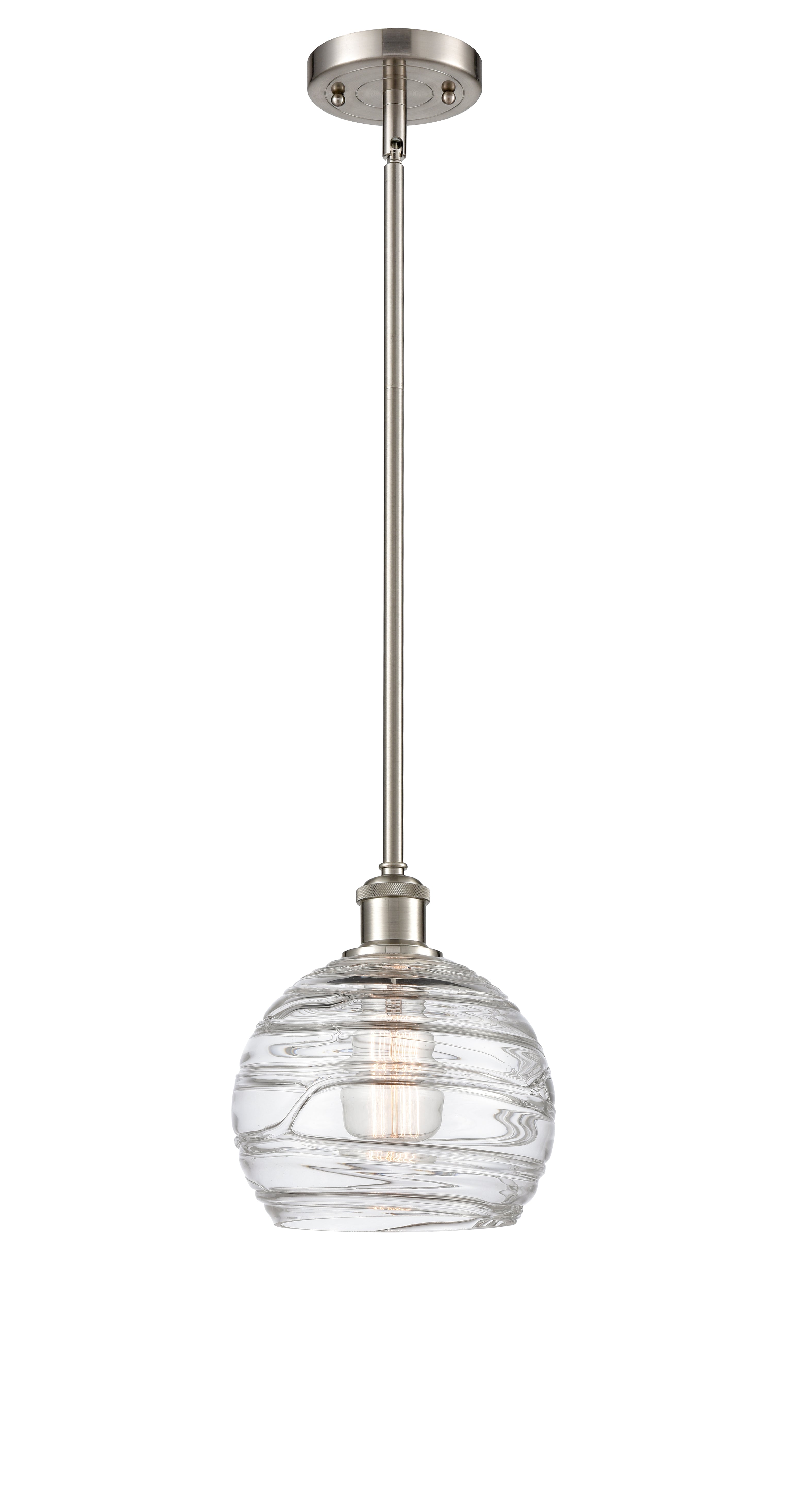 Ballston Mini Pendant Antique Brass 8 Inch