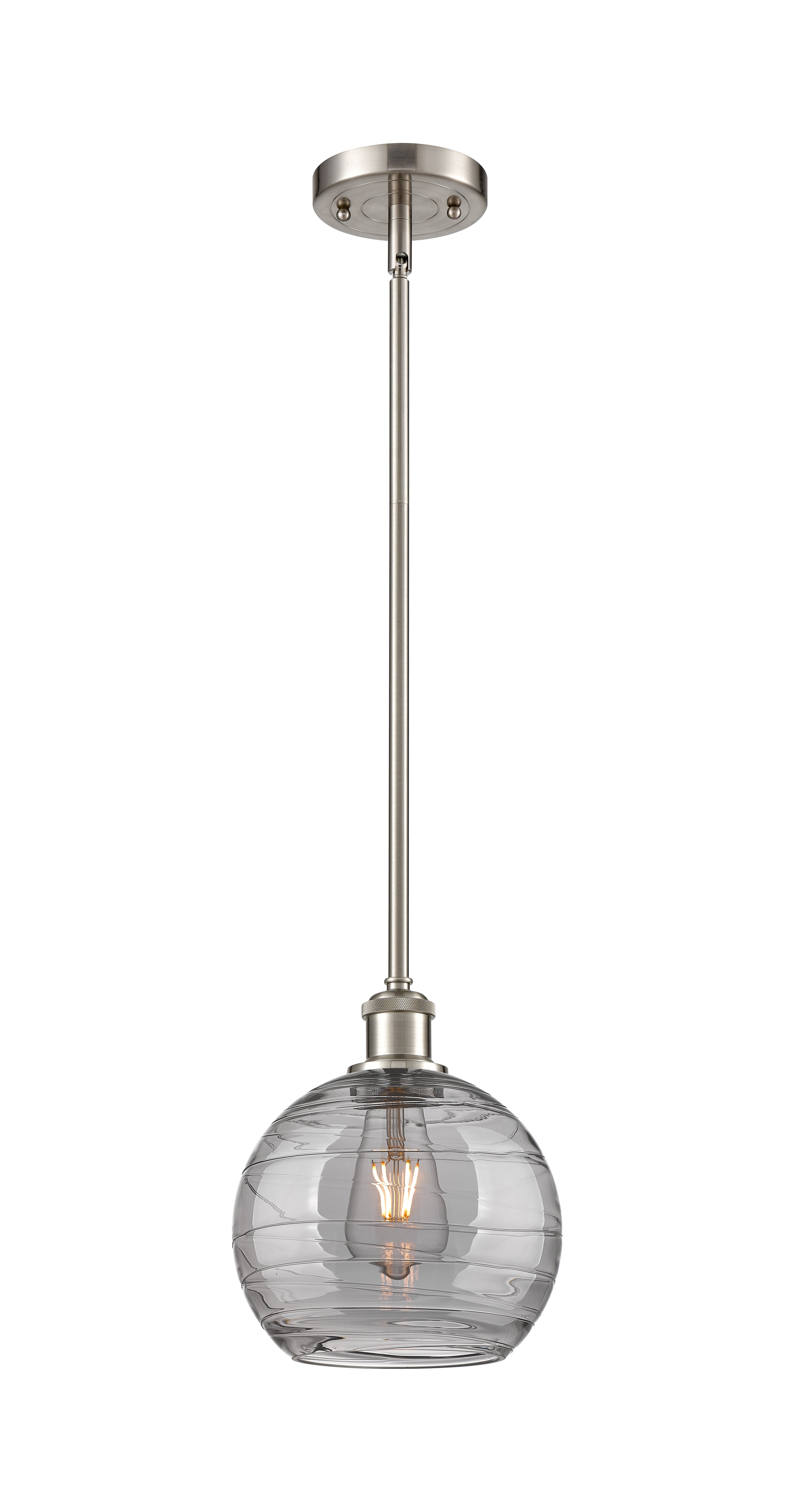 Ballston Mini Pendant Antique Brass 8 Inch