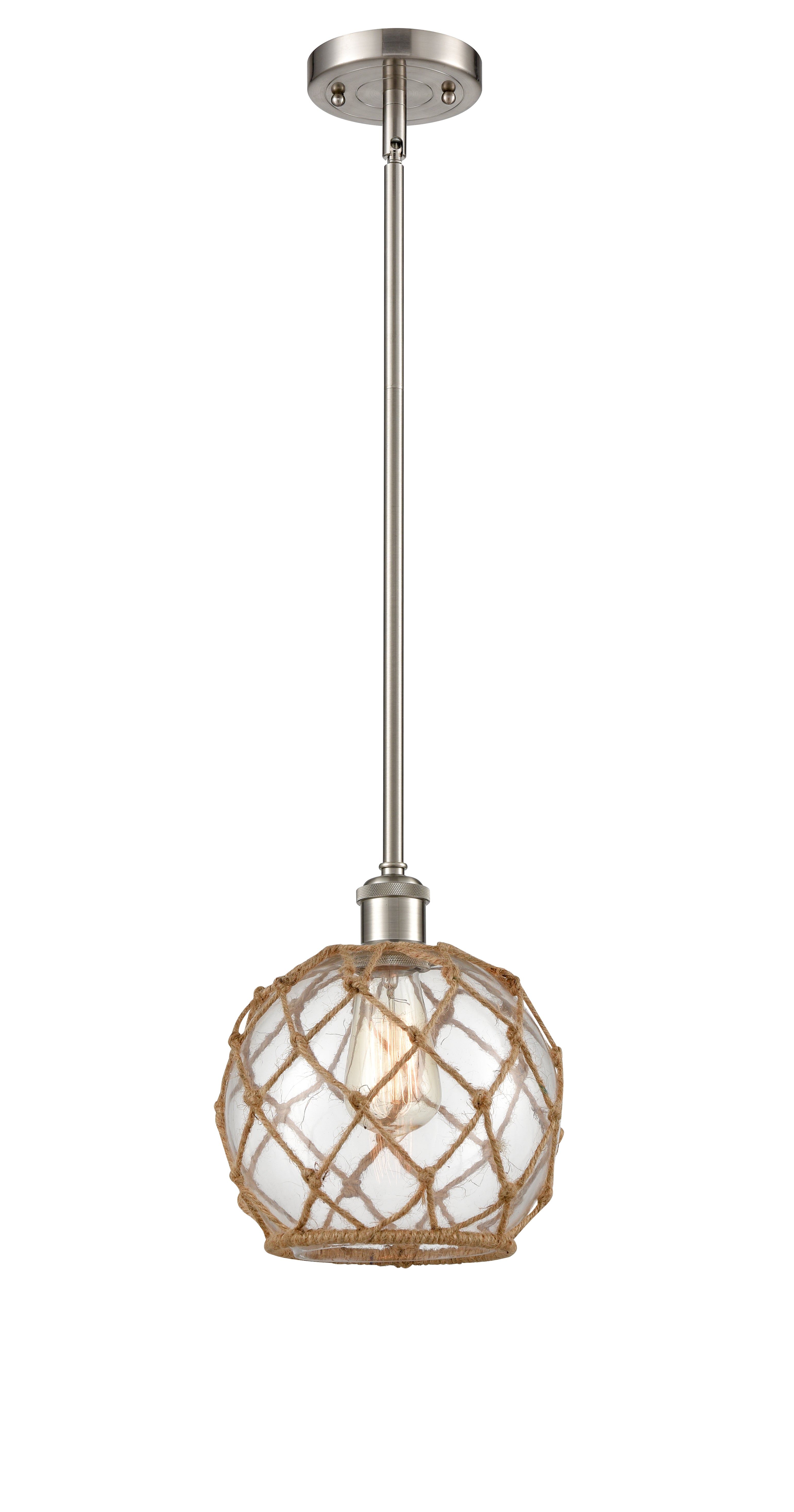 Ballston Mini Pendant Antique Brass 8 Inch