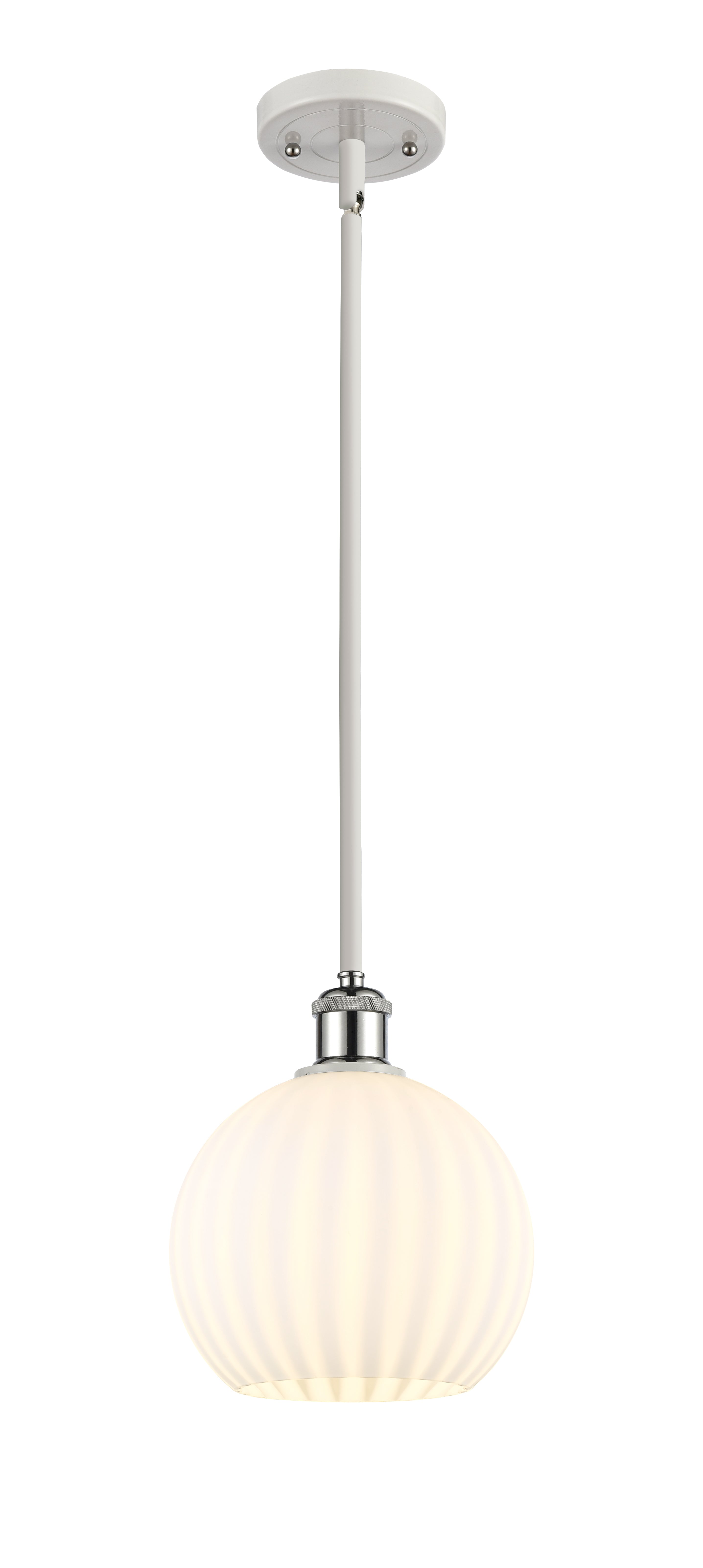 Ballston Mini Pendant Brass 8 Inch Dimmable