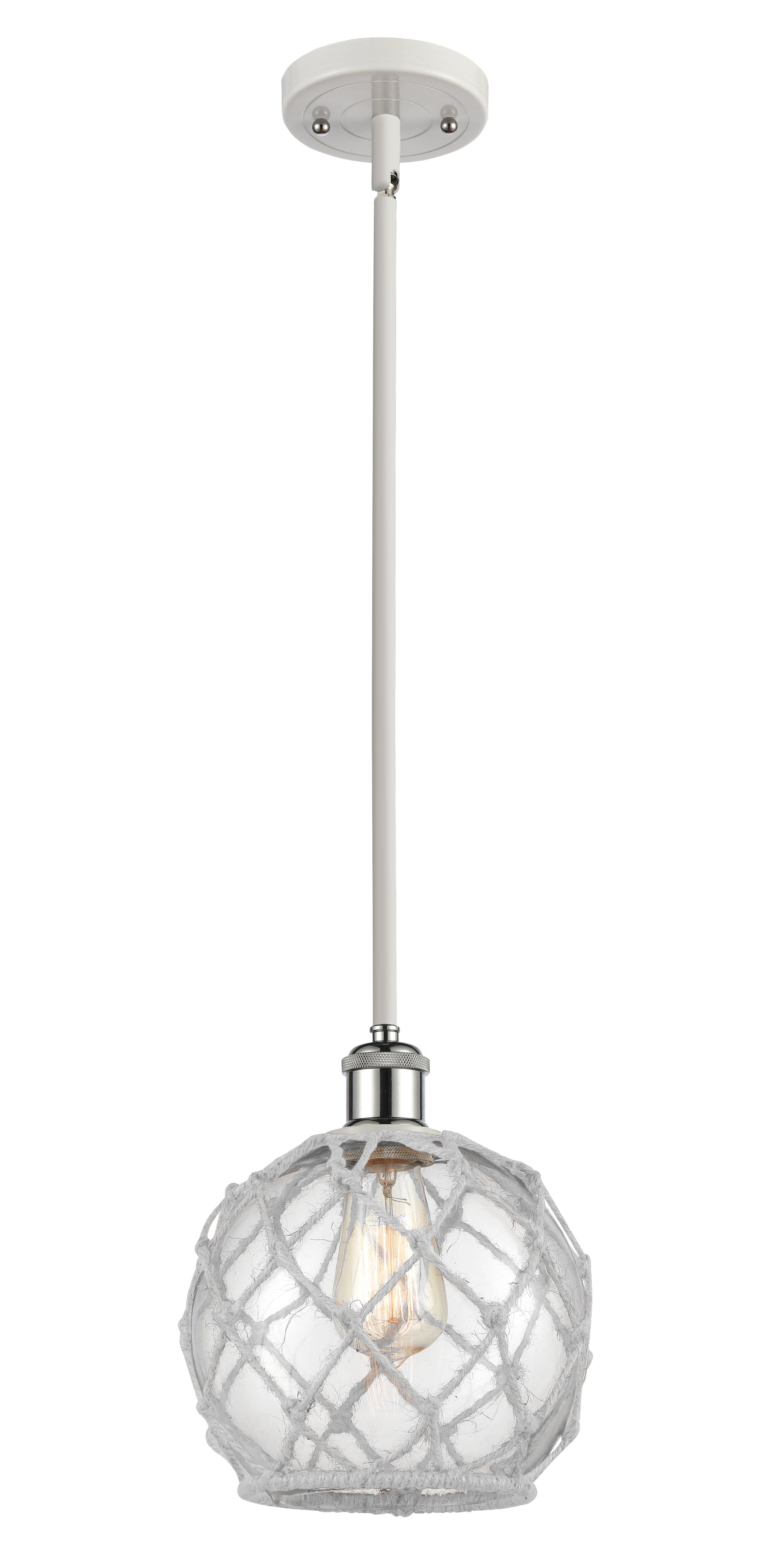 Ballston Mini Pendant Antique Brass 8 Inch