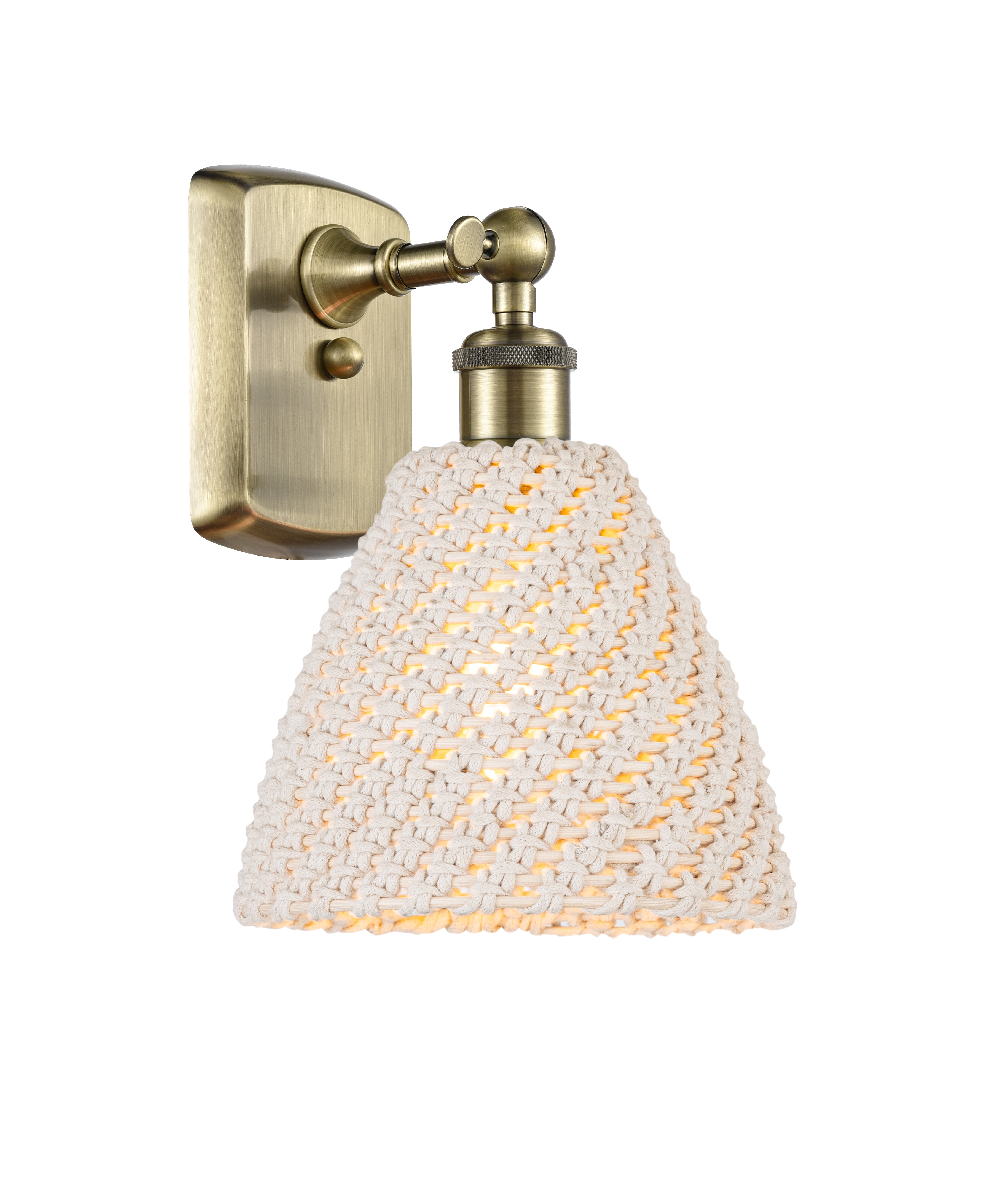 Ballston Sconce Cast Brass Glass Steel