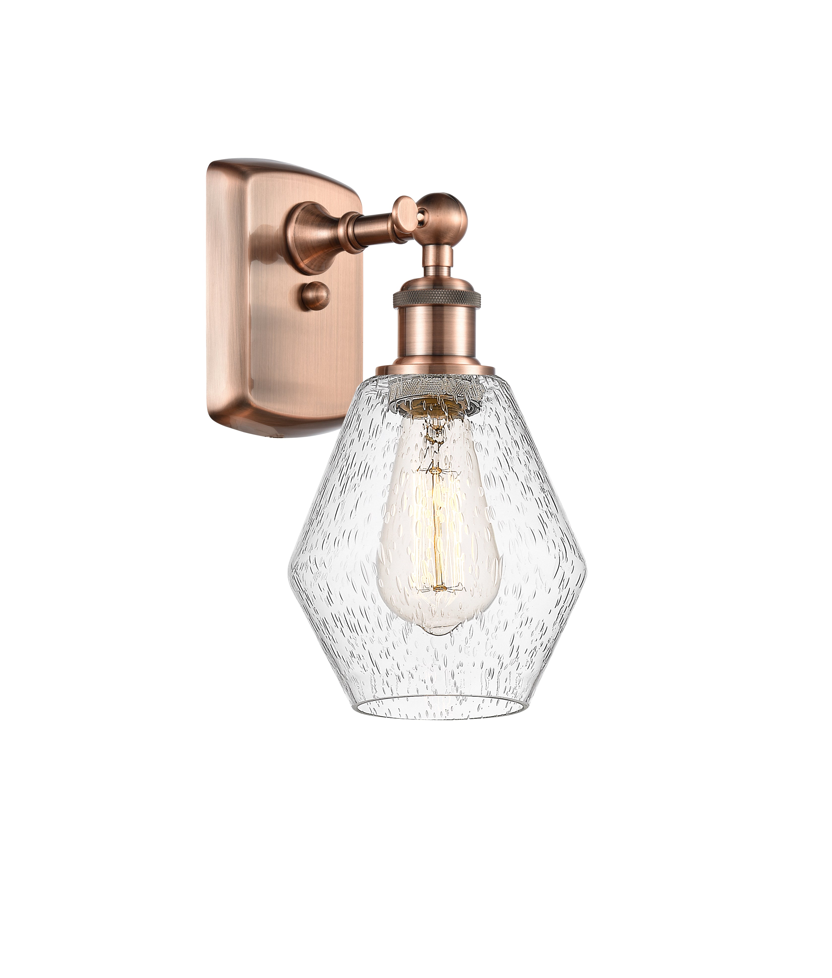 Ballston Sconce Cast Brass Steel Glass