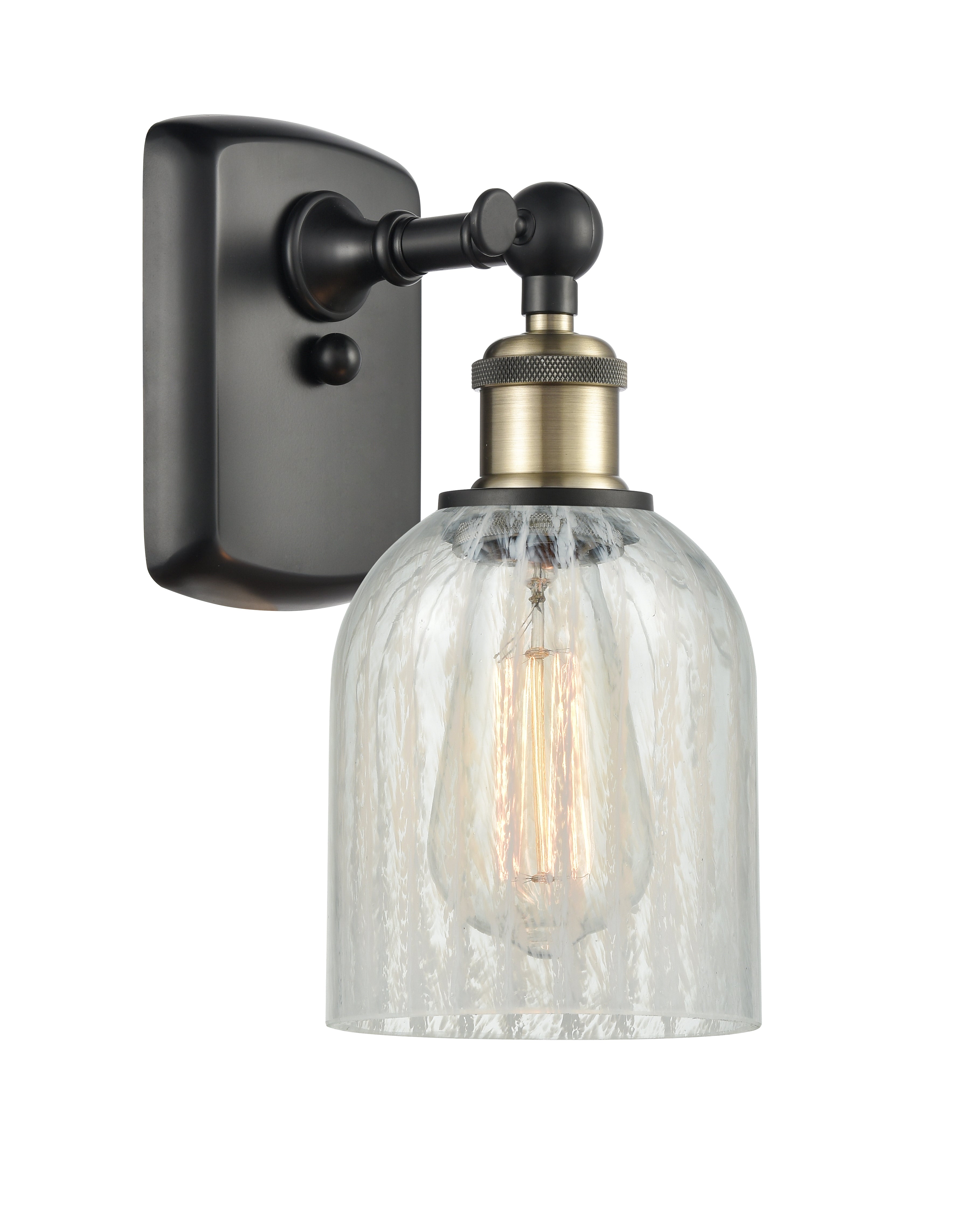 Ballston Sconce Cast Brass Glass Steel