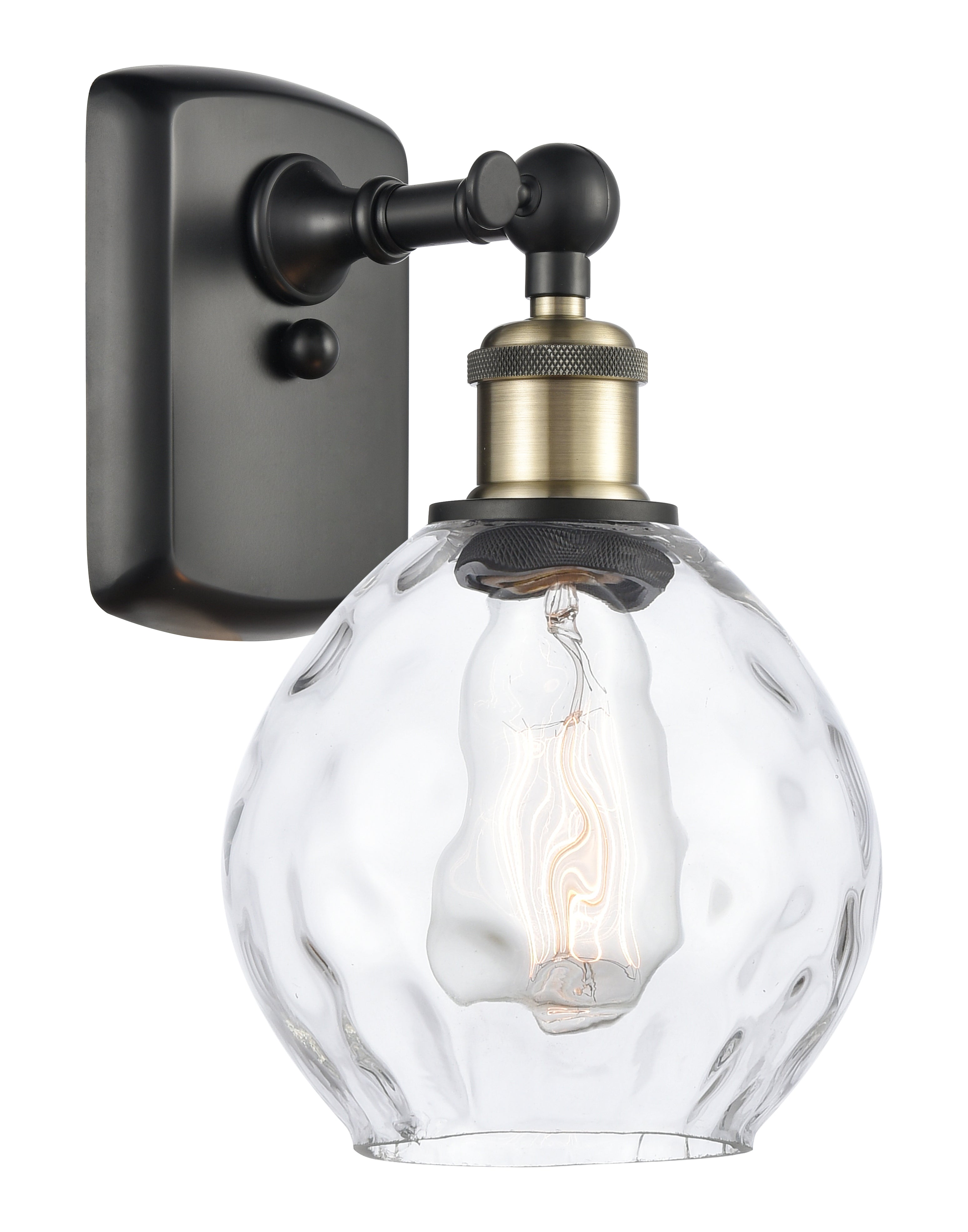 Ballston Sconce Cast Brass Glass Steel