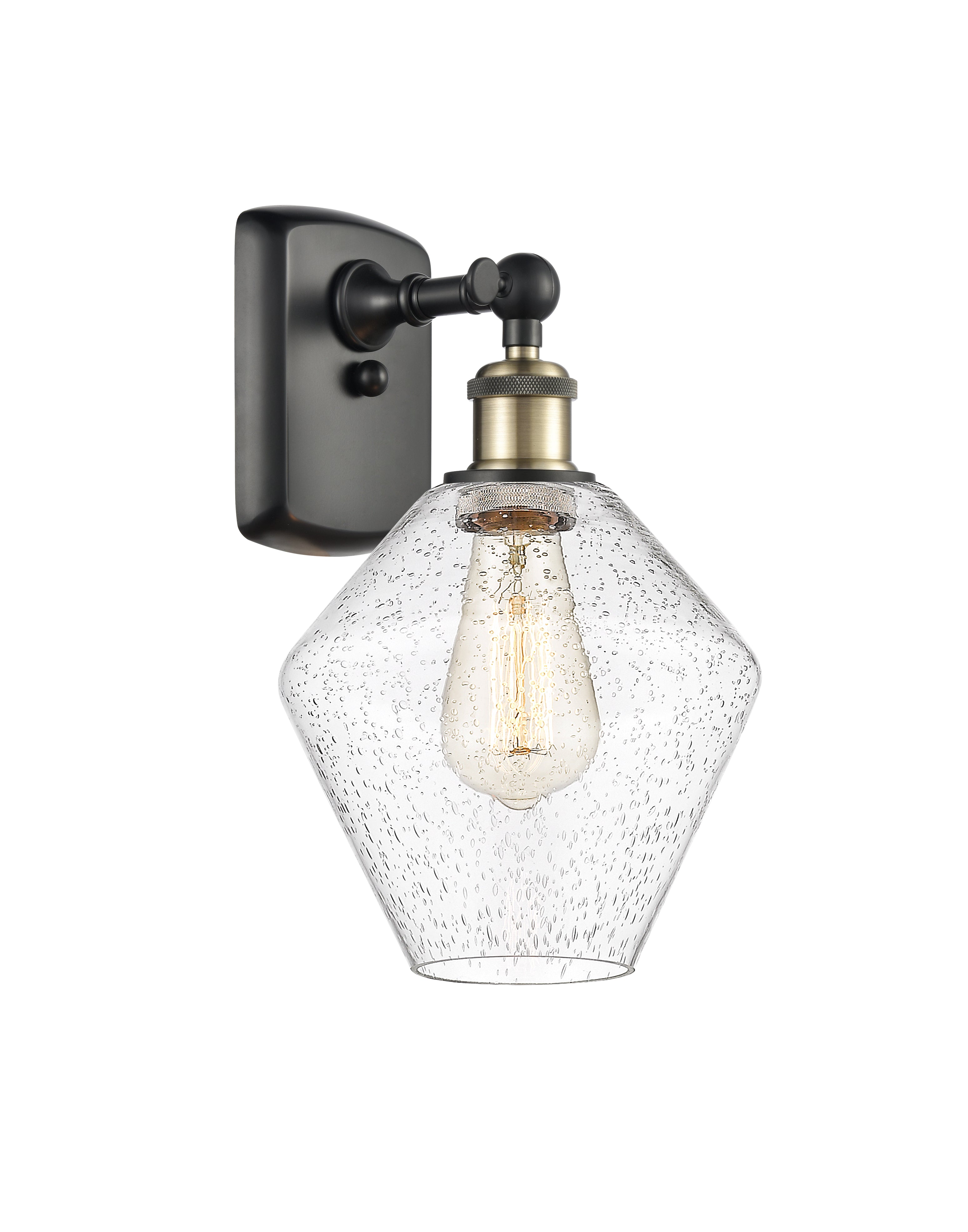 Ballston Sconce Cast Brass Steel Glass