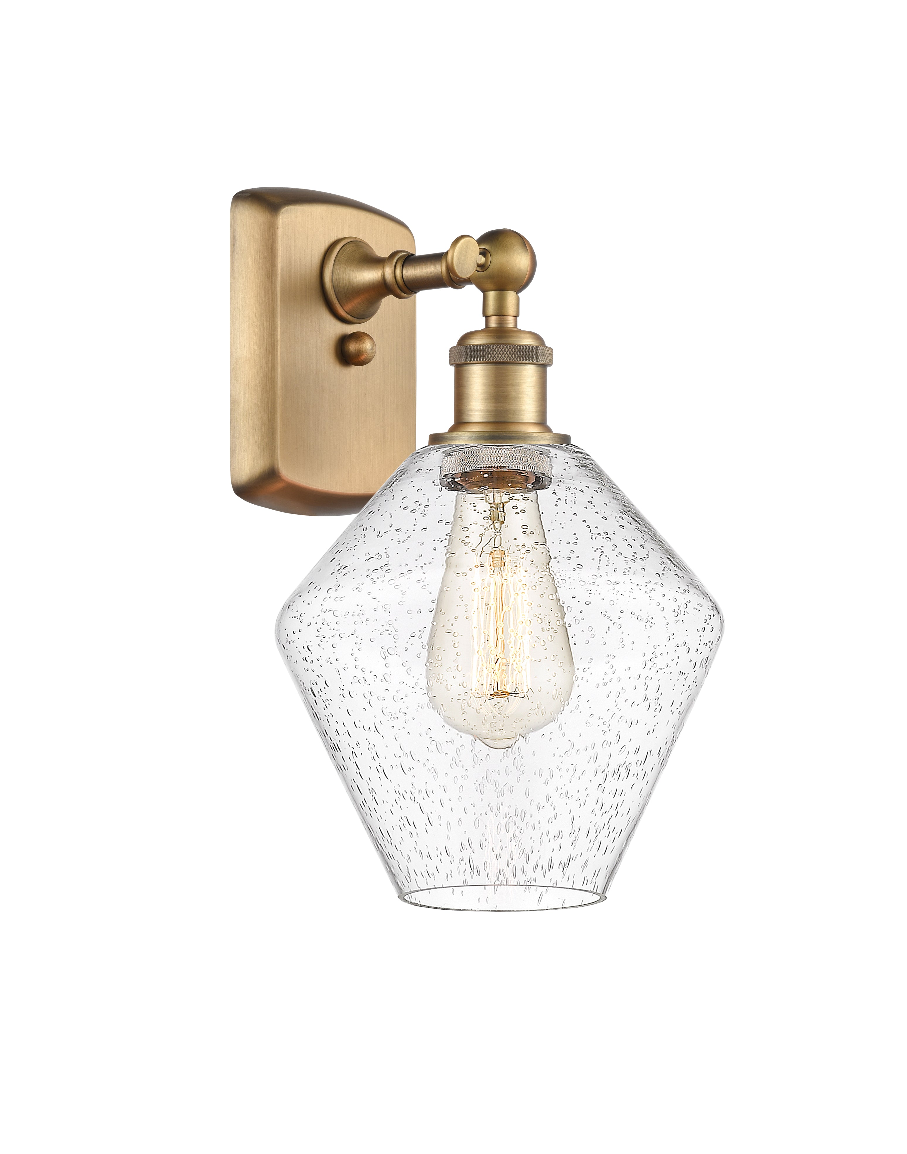 Ballston Sconce Cast Brass Steel Glass