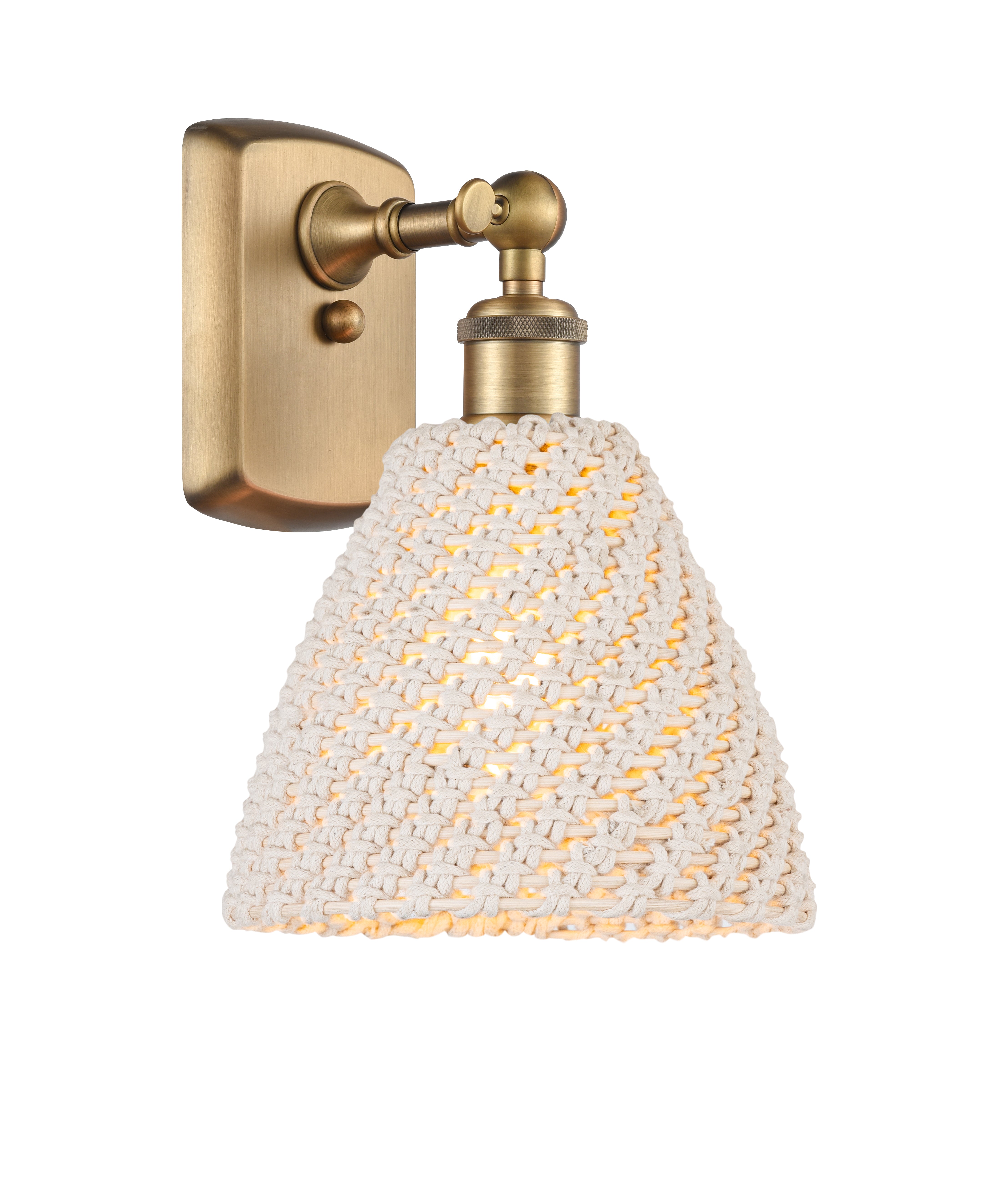 Ballston Sconce Cast Brass Glass Steel