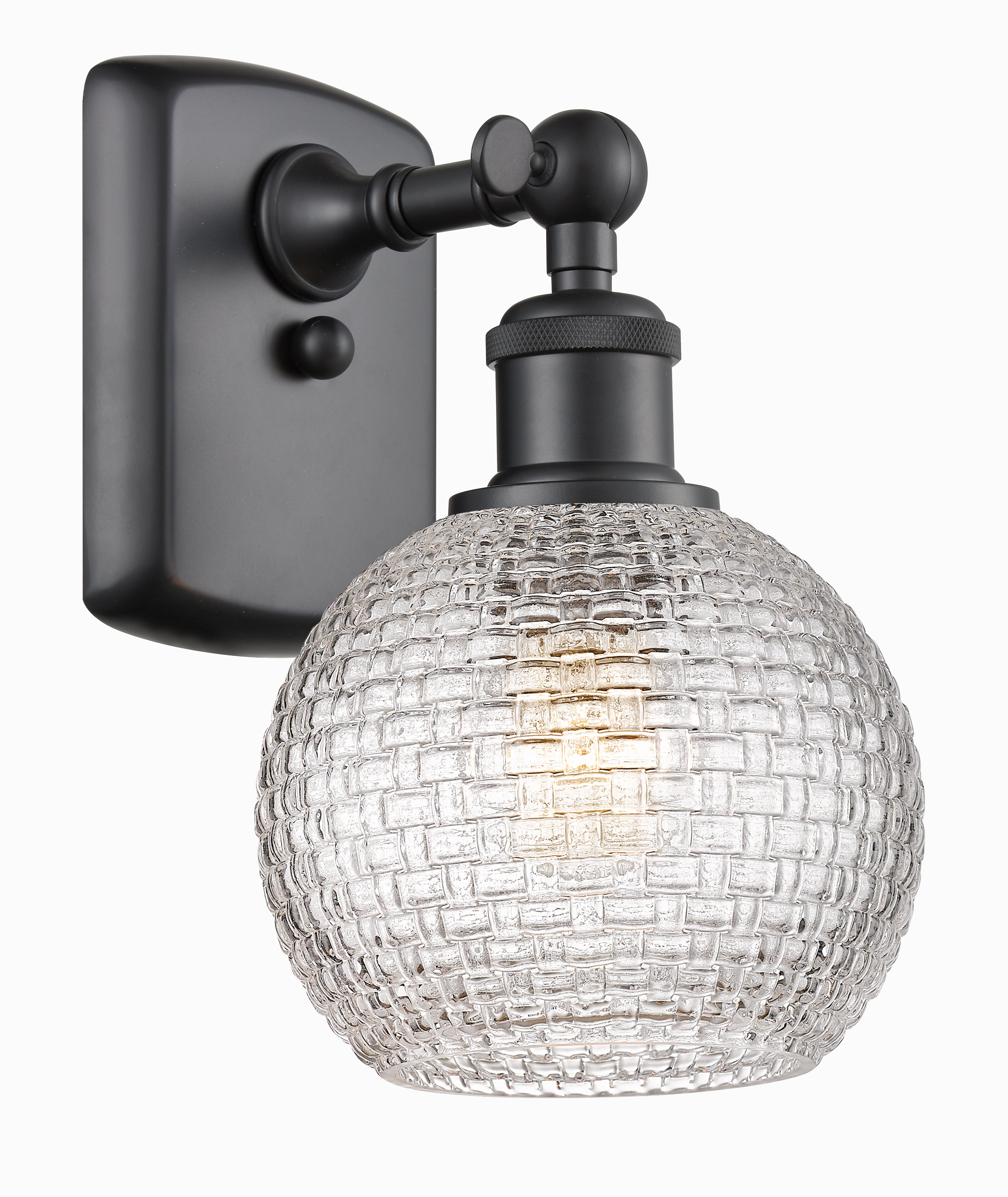 Ballston Sconce Cast Brass Steel Glass